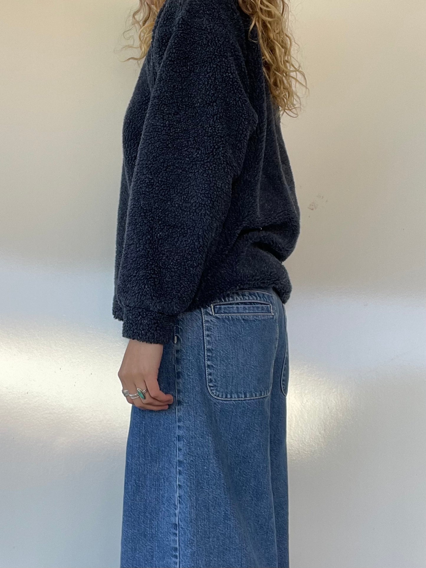 90s Collared Fleece Pullover