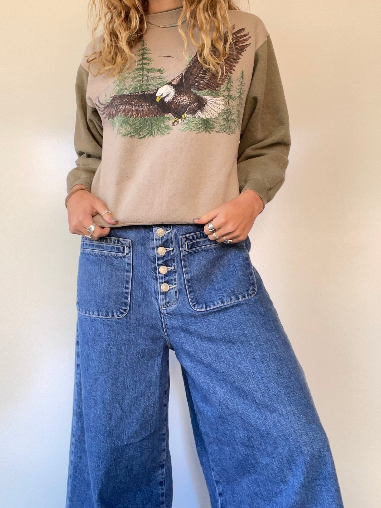 90s Bald Eagle Graphic Crewneck