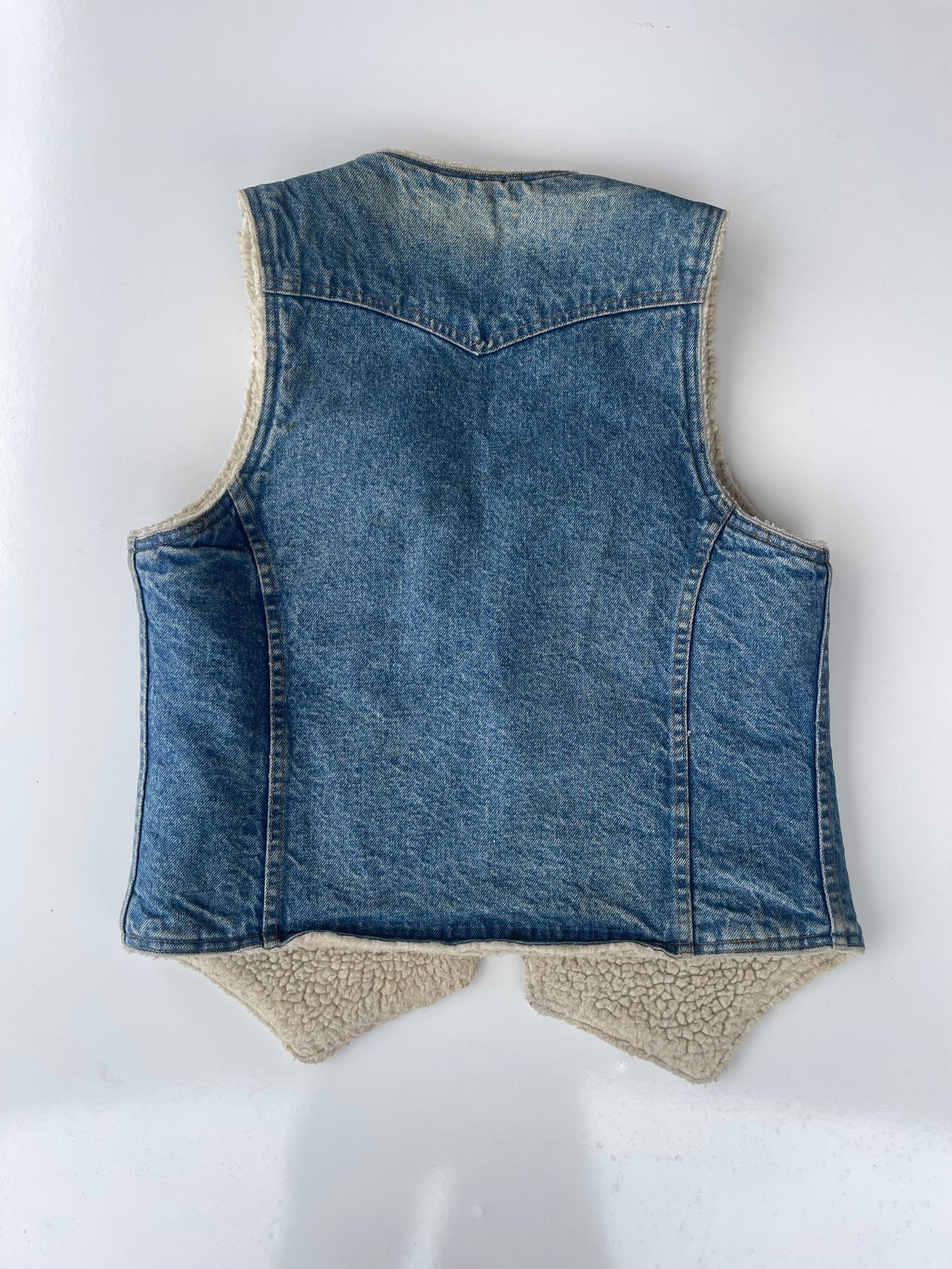 70s Vintage Levi’s Sherpa Lined Denim Vest