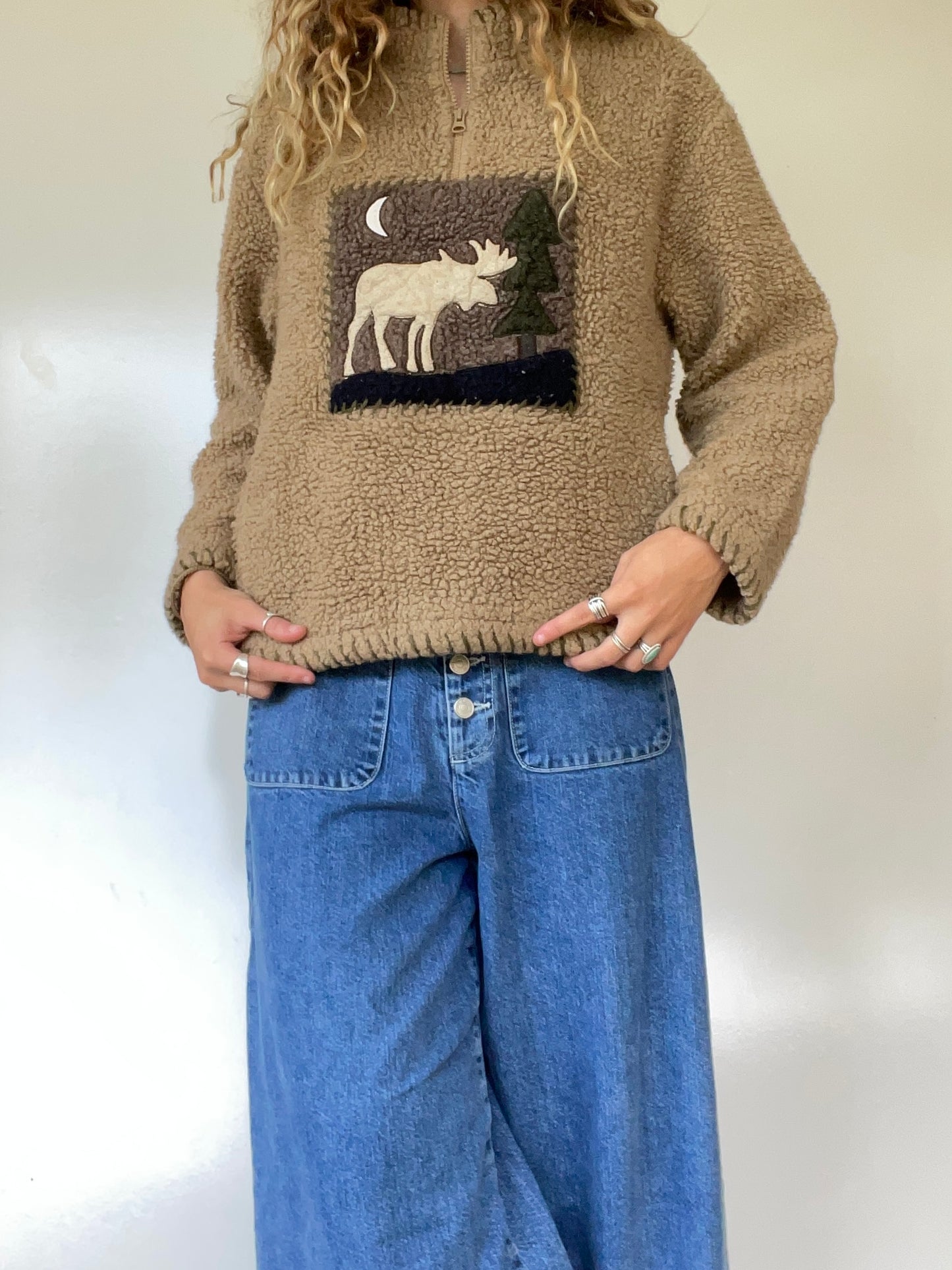 Woolrich Deep Pile Graphic Sweater