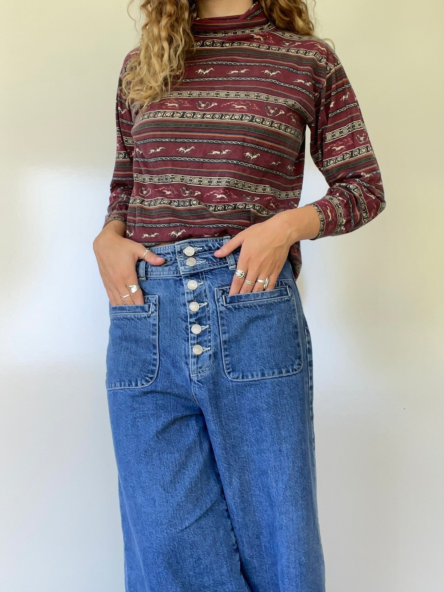 Vintage Western Turtleneck