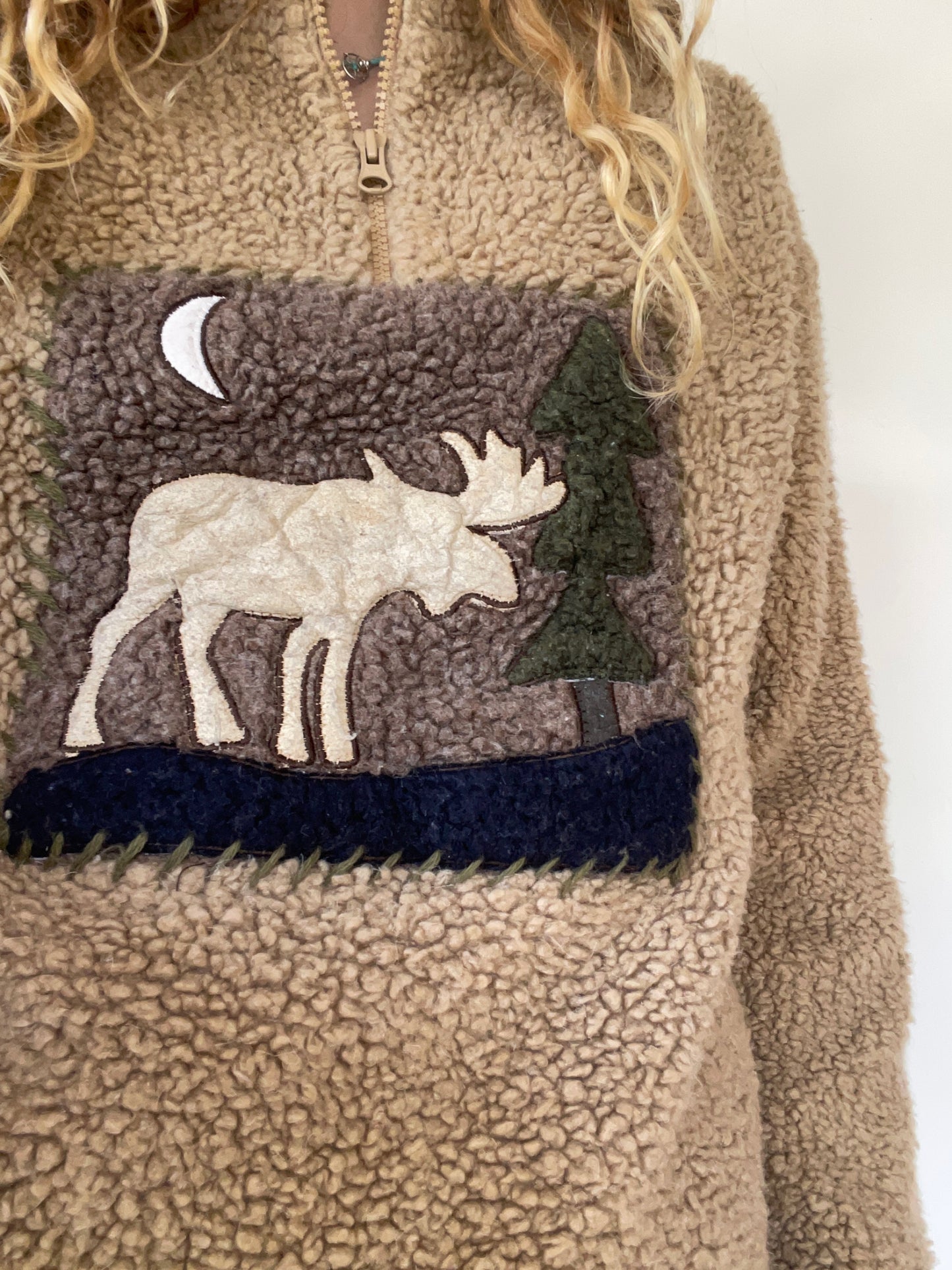 Woolrich Deep Pile Graphic Sweater