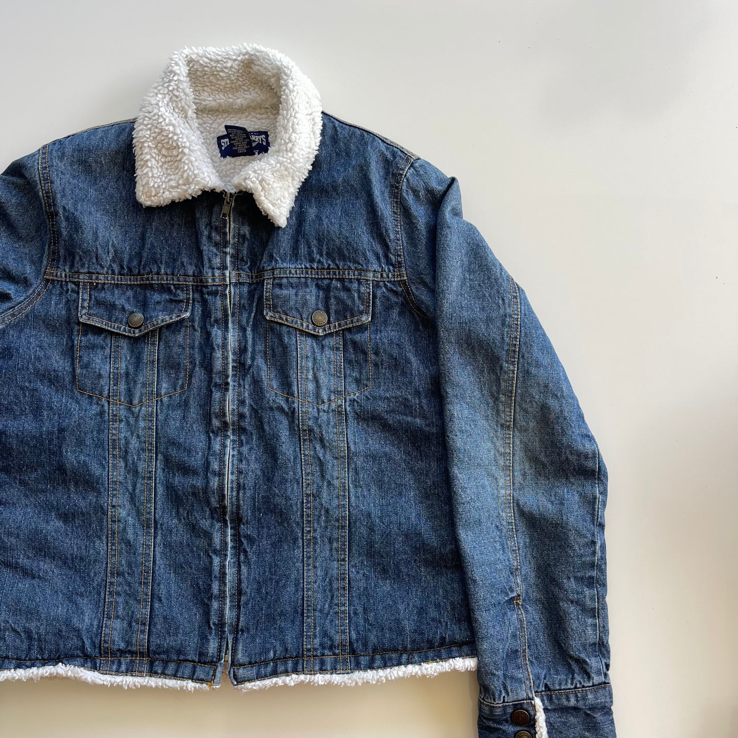 Vintage Sherpa Jean Jacket