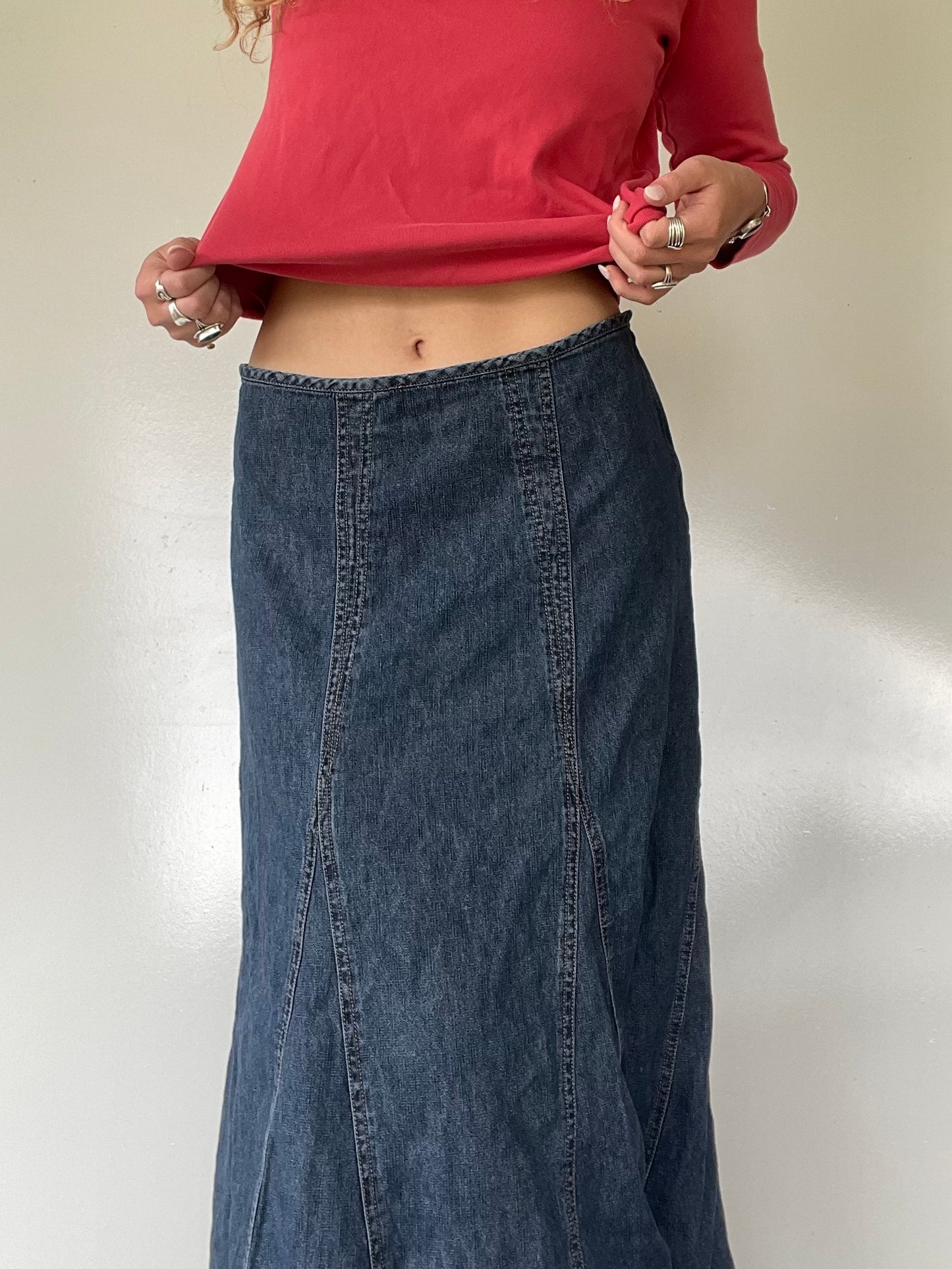00s Sonoma Denim Maxi Skirt