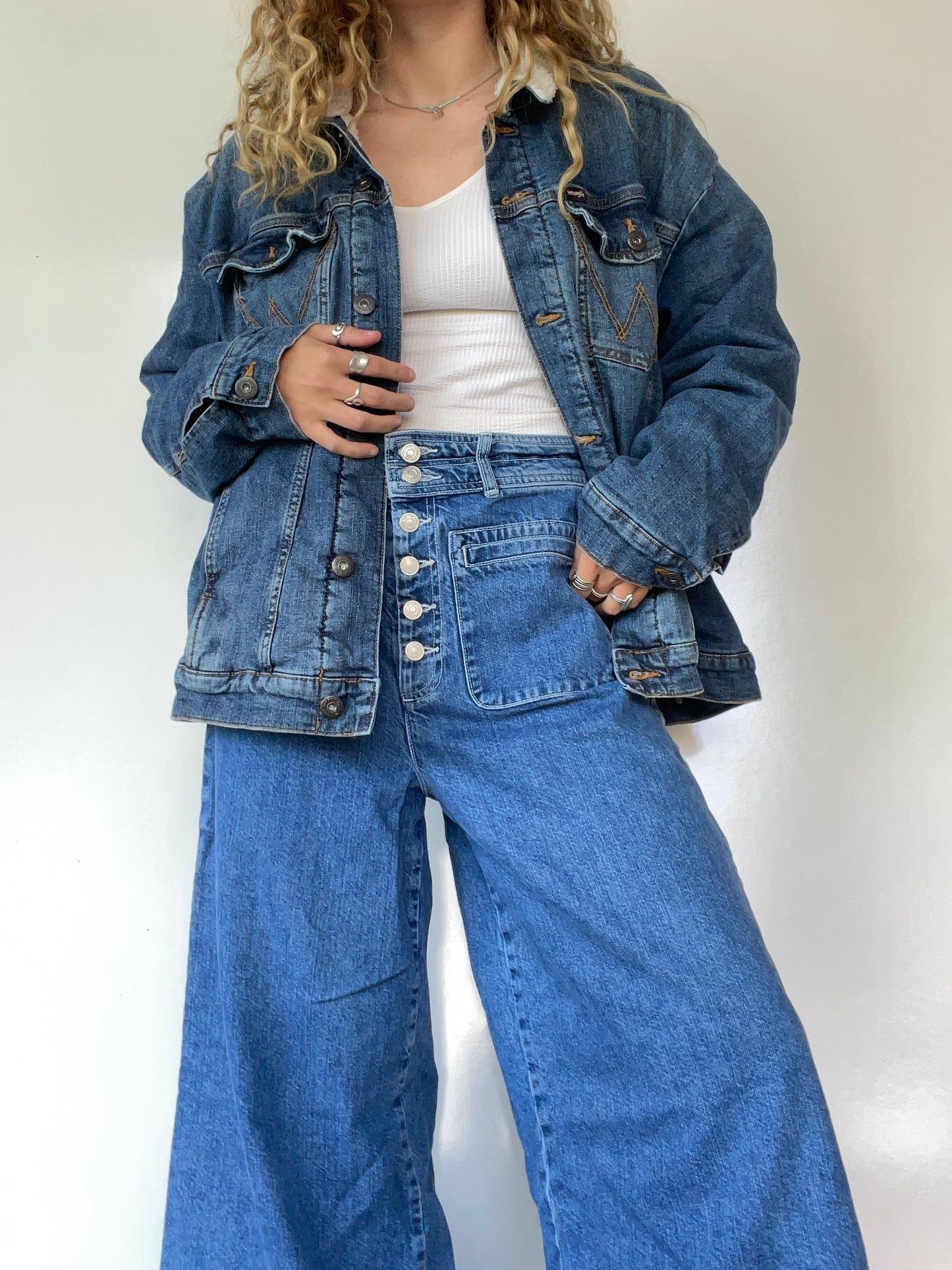 Wrangler Sherpa Lined Jean Jacket