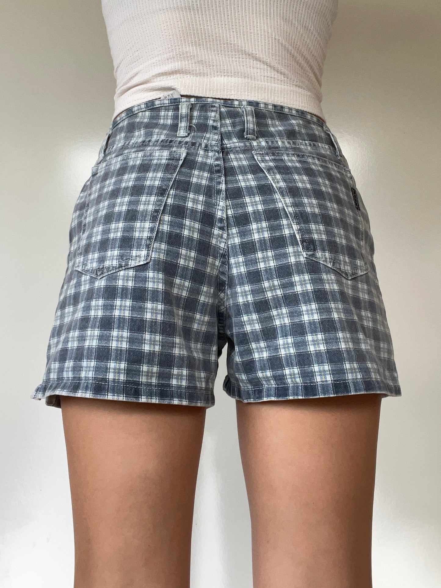 Vintage 7Steel Checkered Shorts