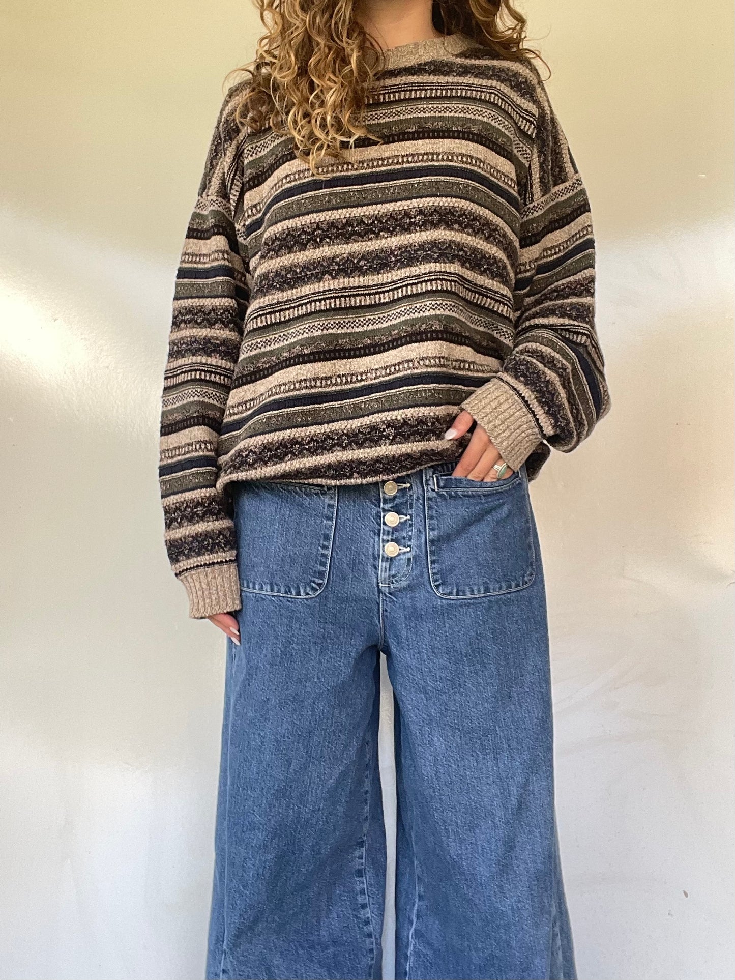 90s Striped Knit Sweater