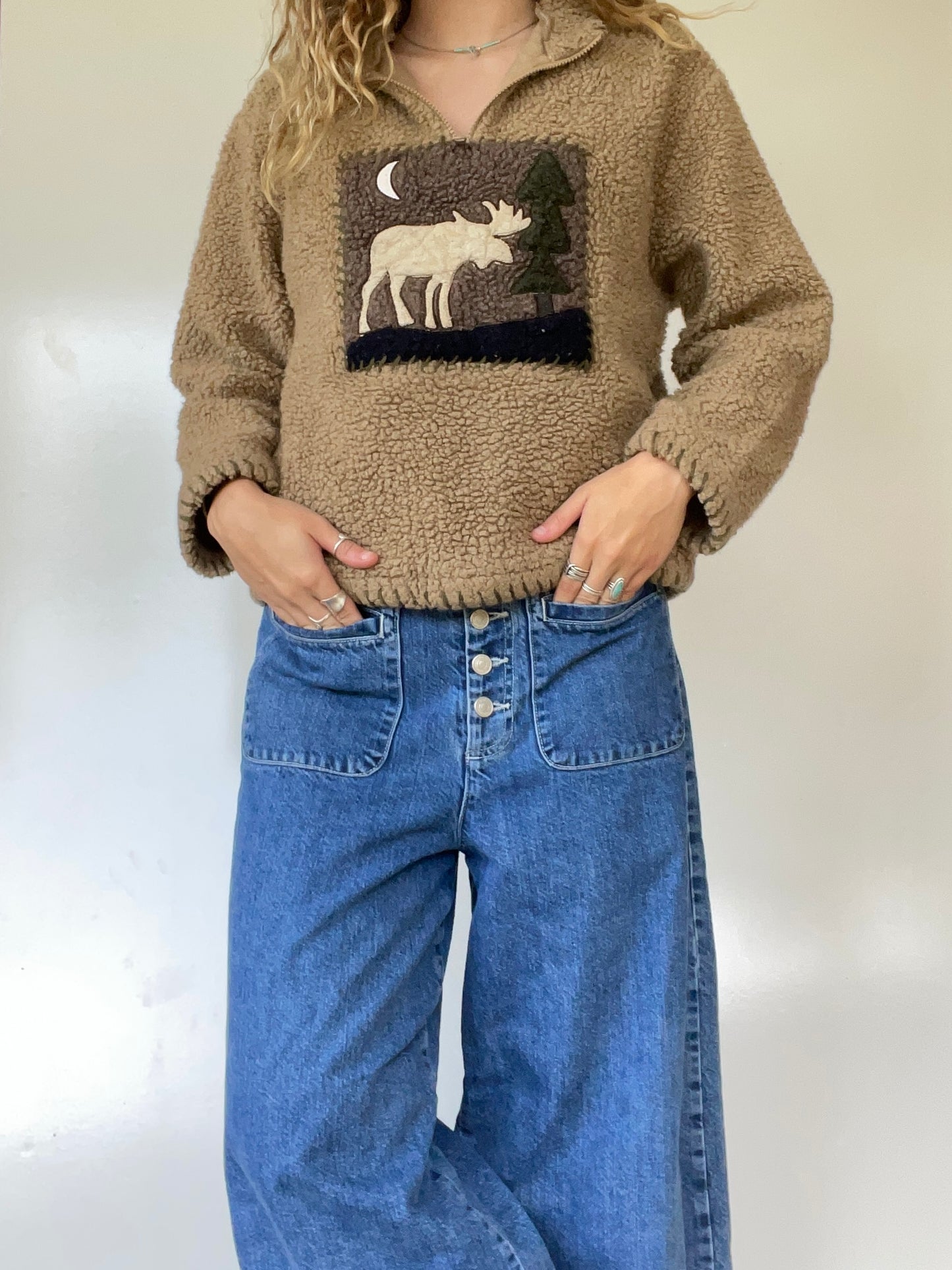 Woolrich Deep Pile Graphic Sweater