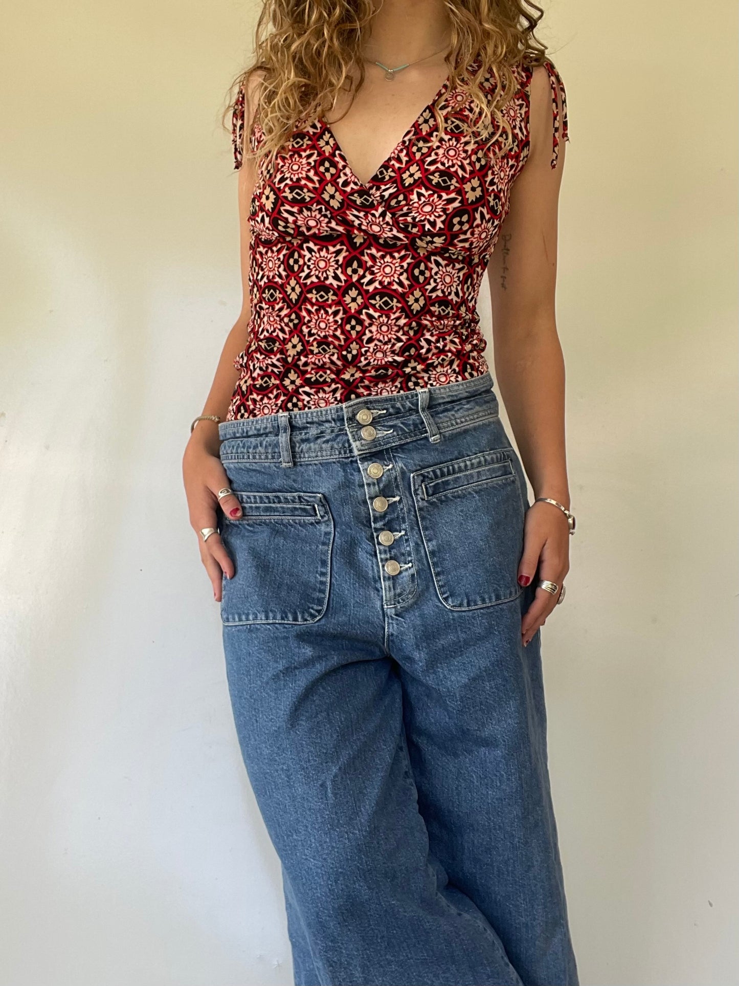 90s Patterned Tank Top