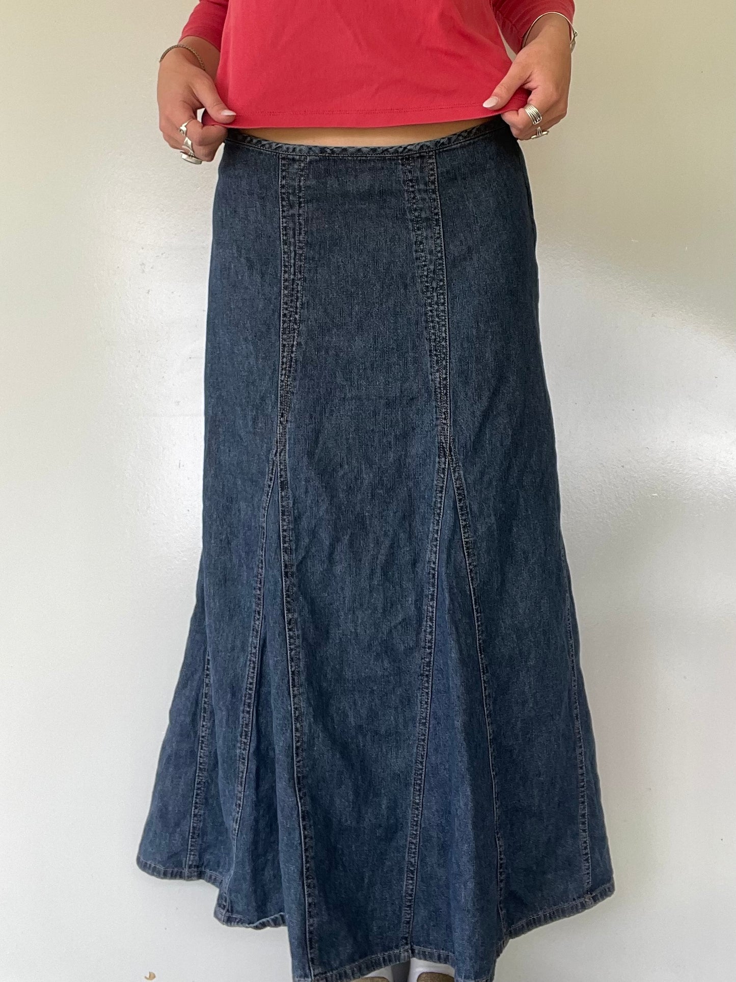 00s Sonoma Denim Maxi Skirt