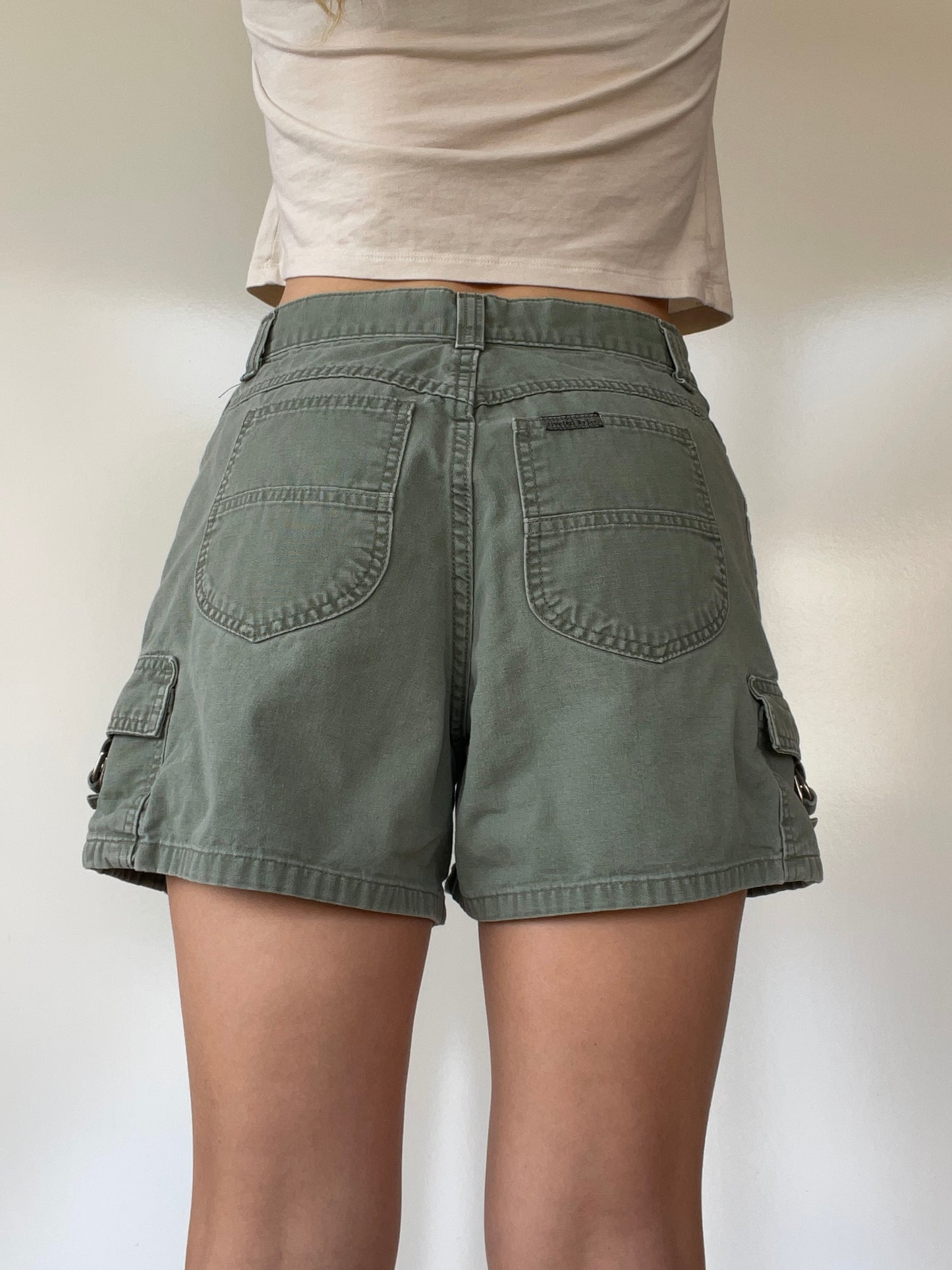 Vintage Lee Olive Green Cargo Shorts