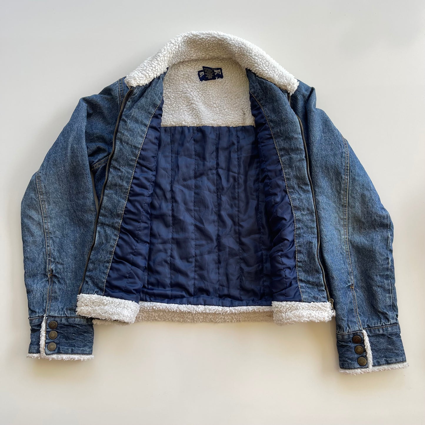Vintage Sherpa Jean Jacket