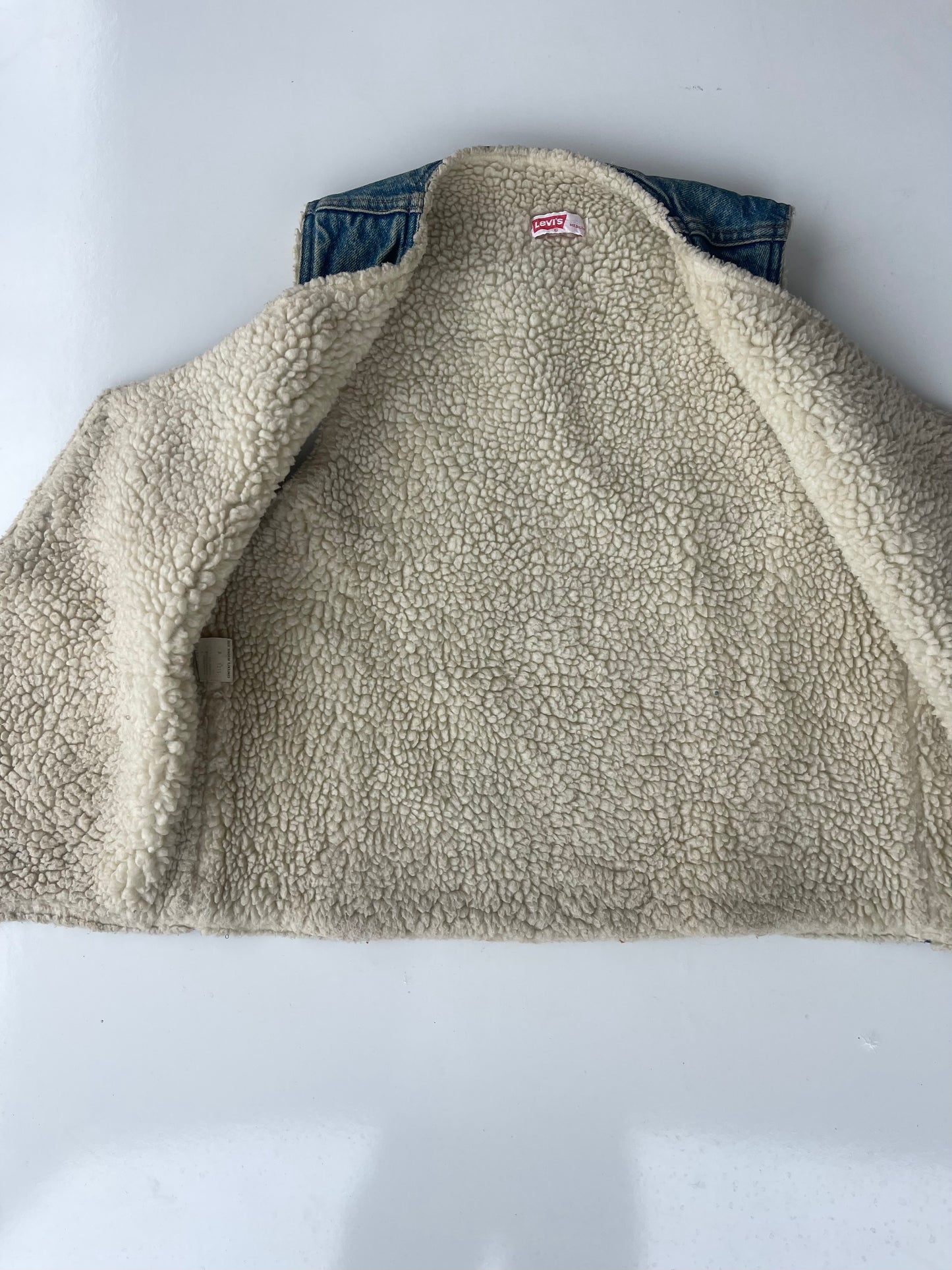 70s Vintage Levi’s Sherpa Lined Denim Vest