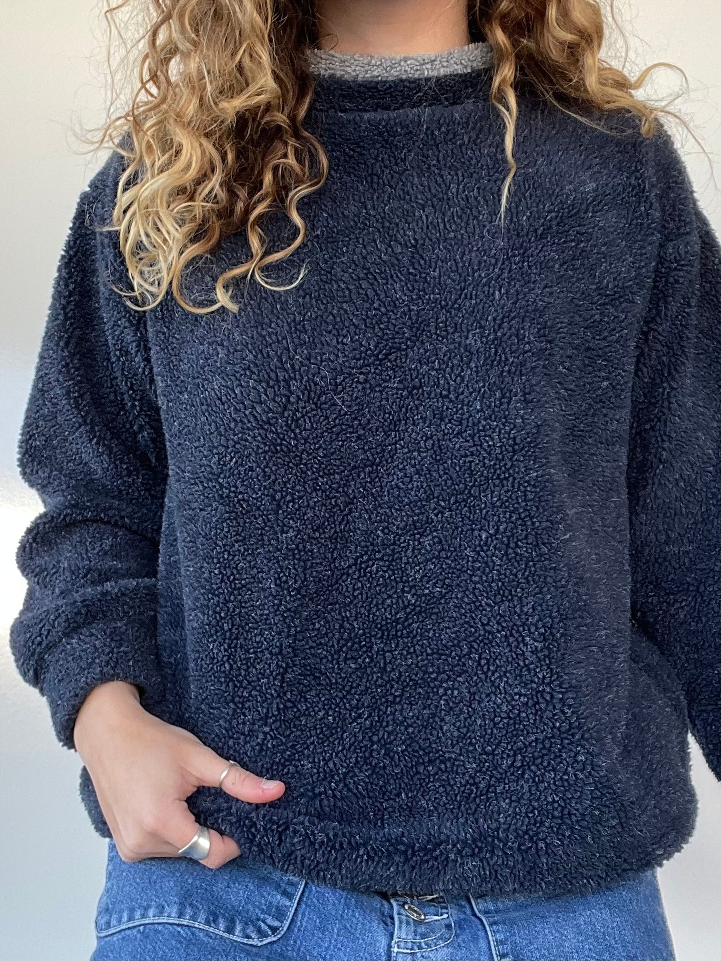 90s Collared Fleece Pullover