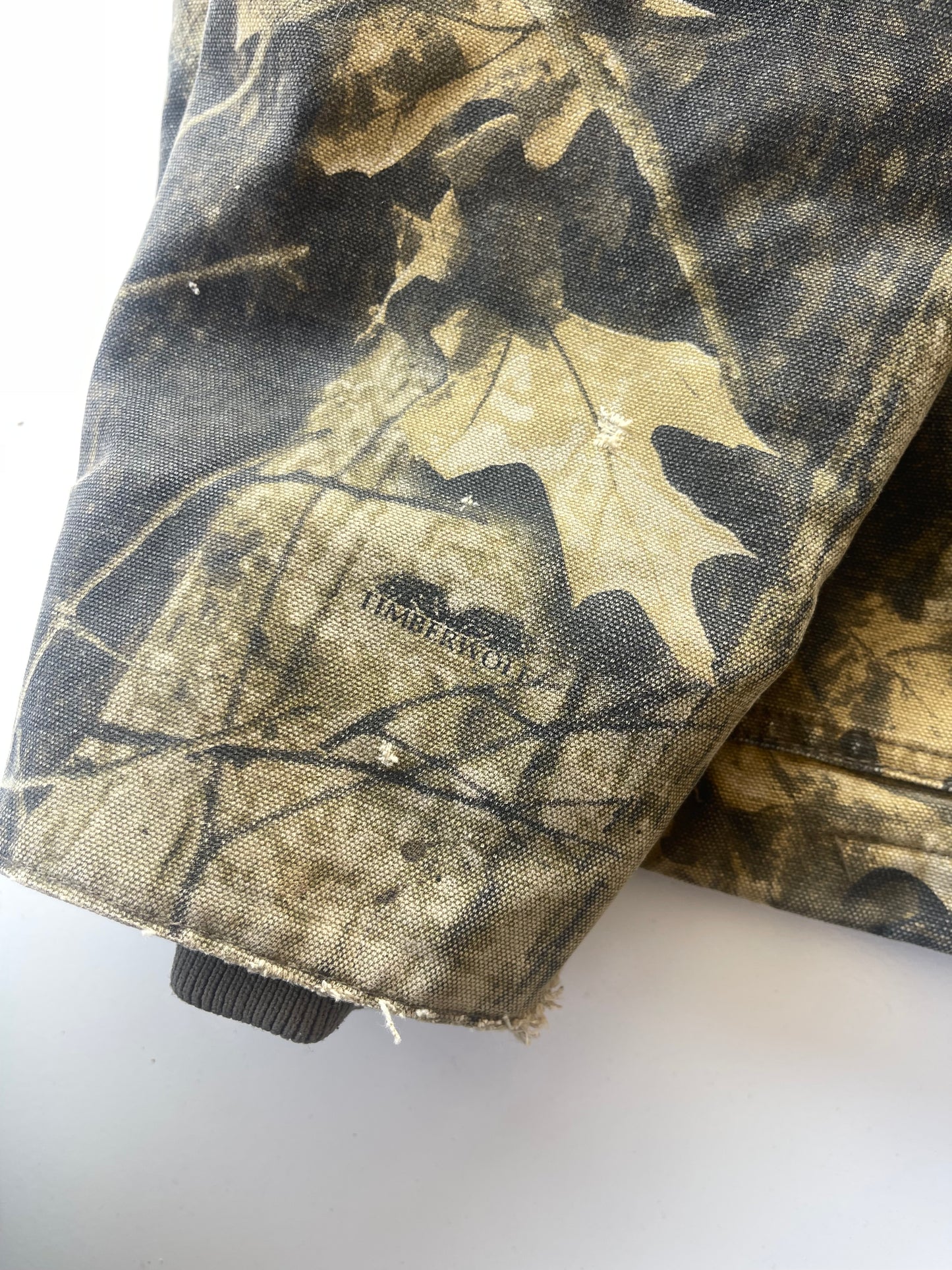 Columbia Camo Canvas Jacket Sherpa Lined