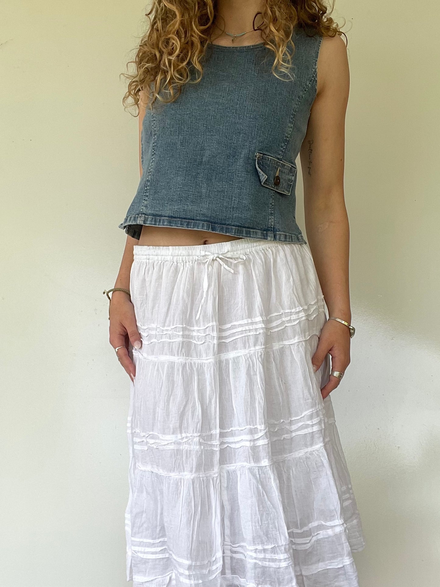Vintage Denim Tank Top
