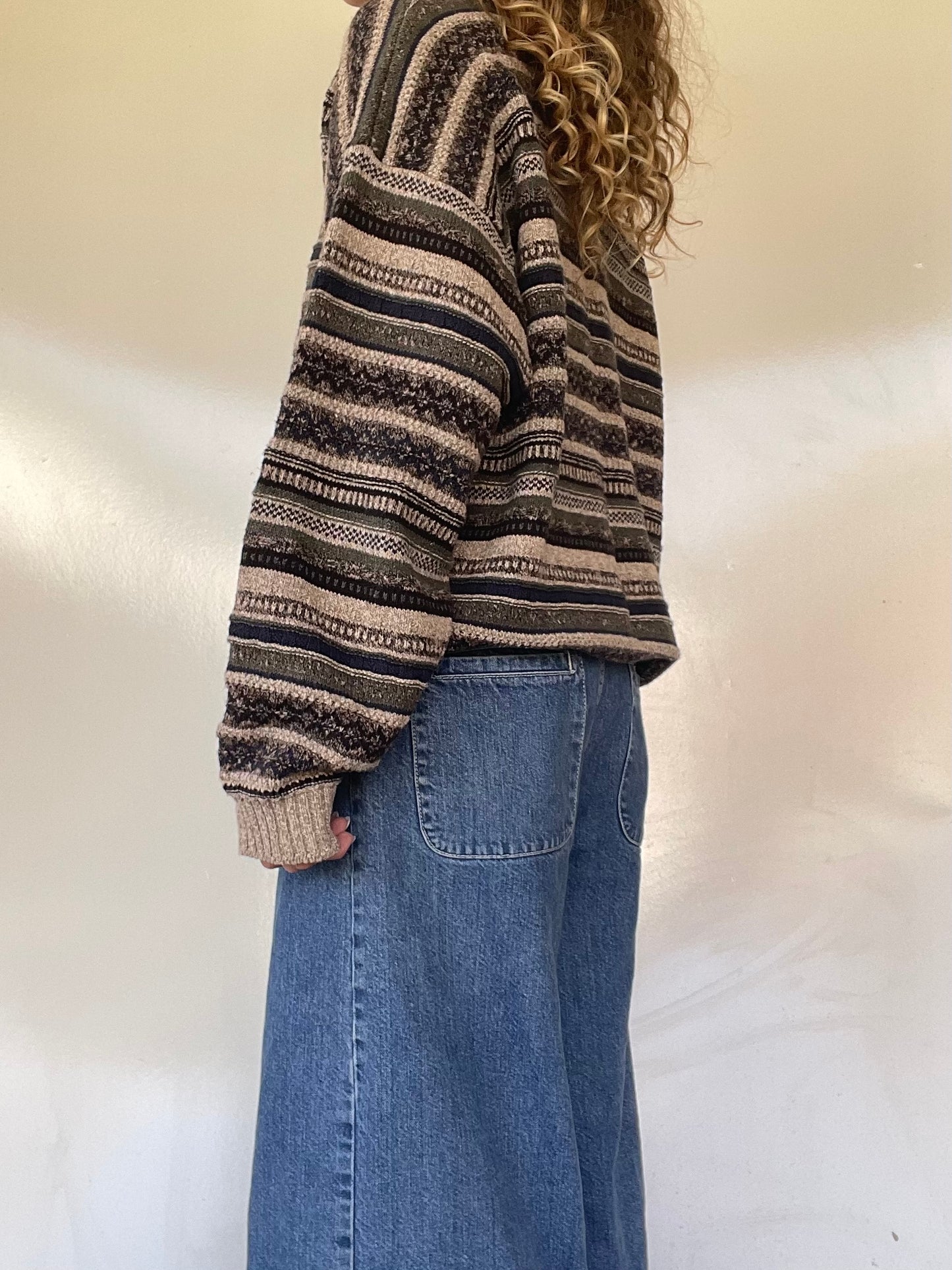 90s Striped Knit Sweater