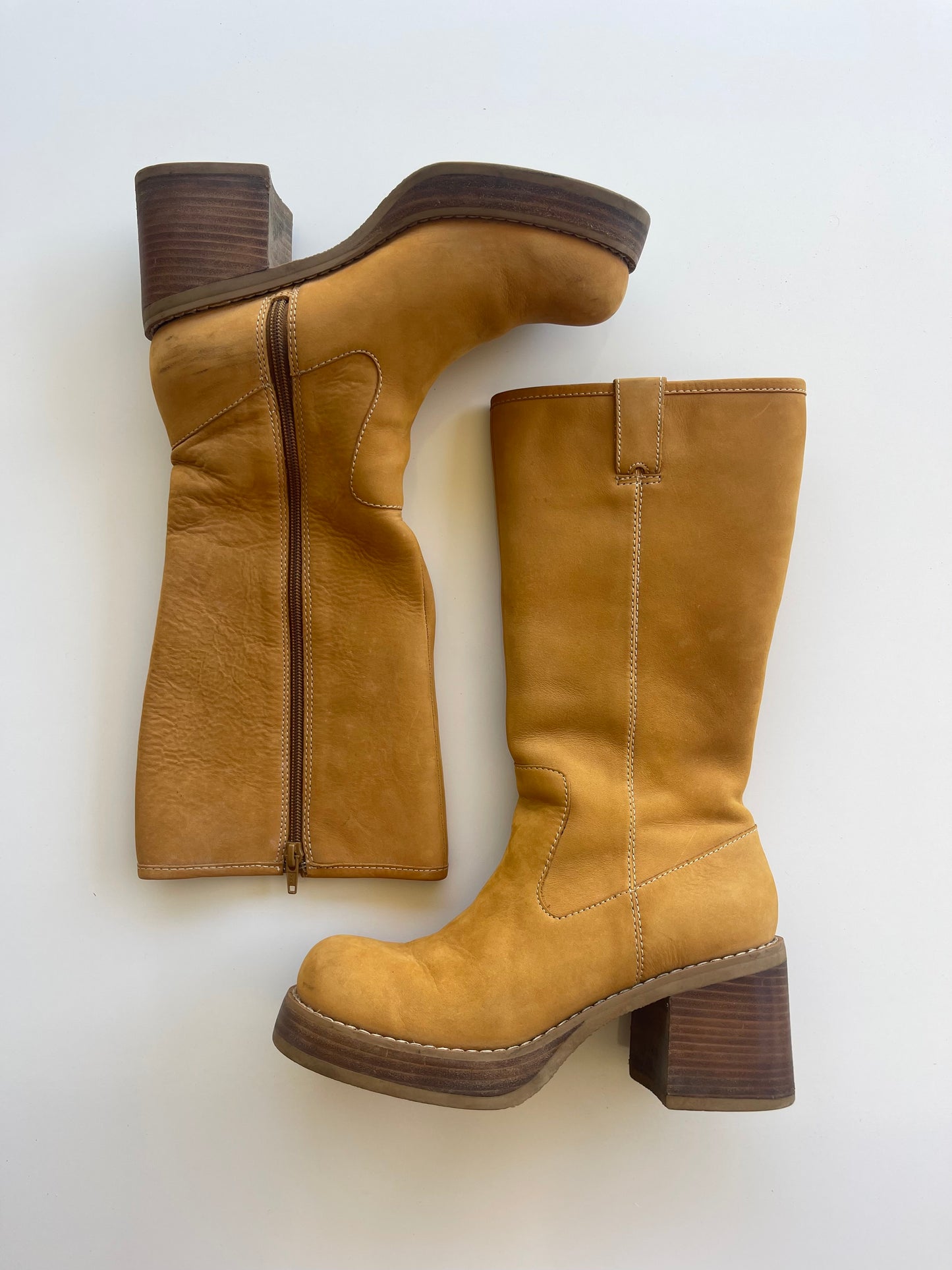 90s Candies Platform Leather Boots