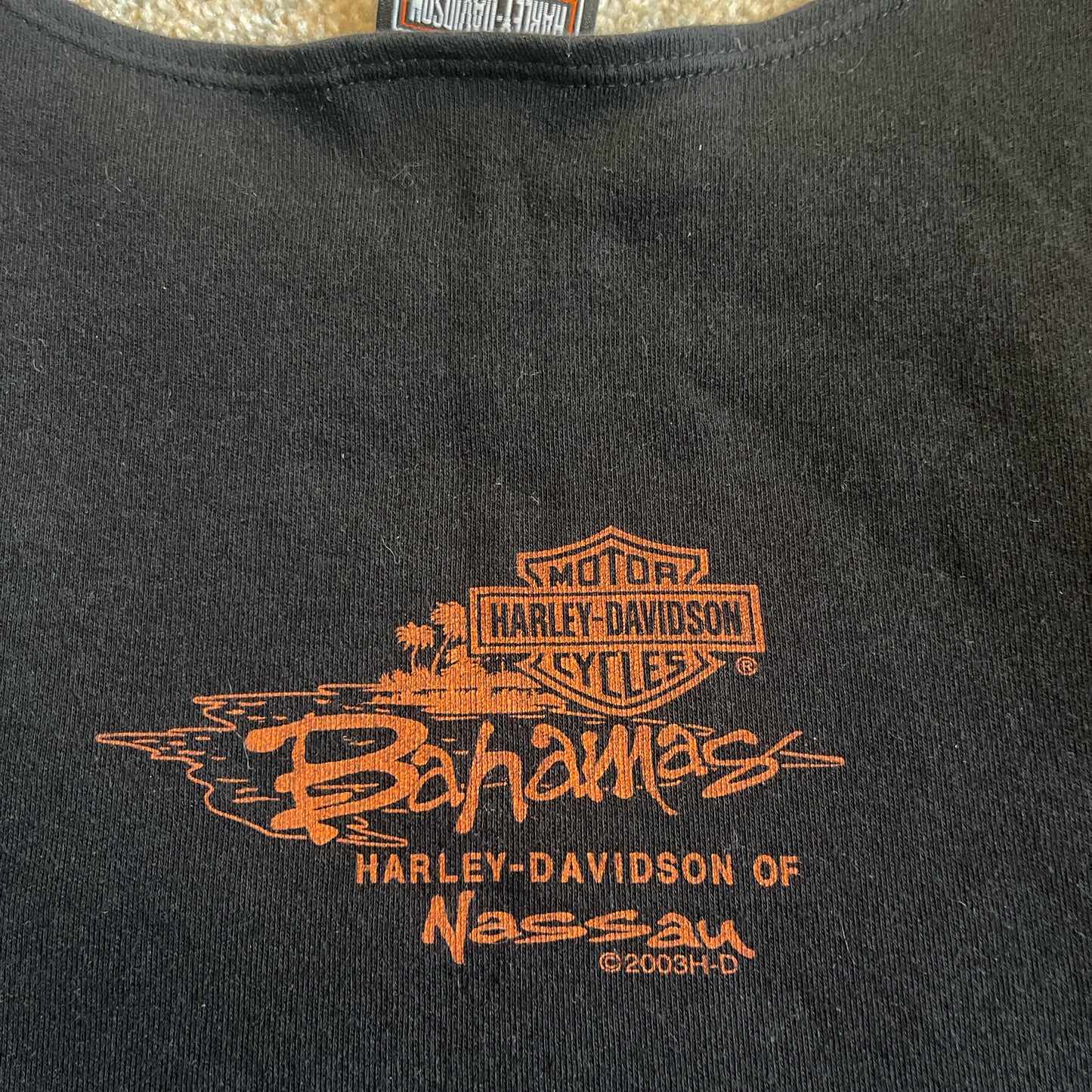 00s Harley Davidson Black Graphic Tank Top