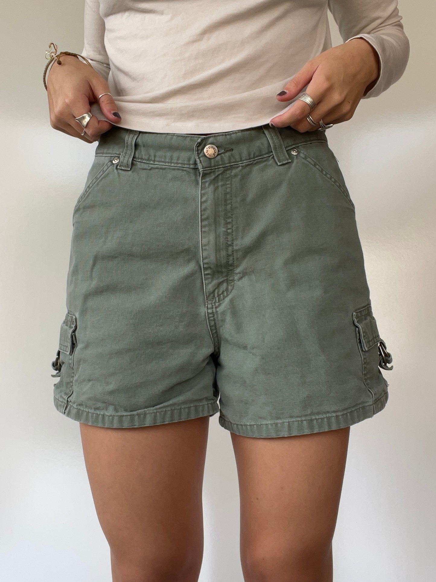 Vintage Lee Olive Green Cargo Shorts