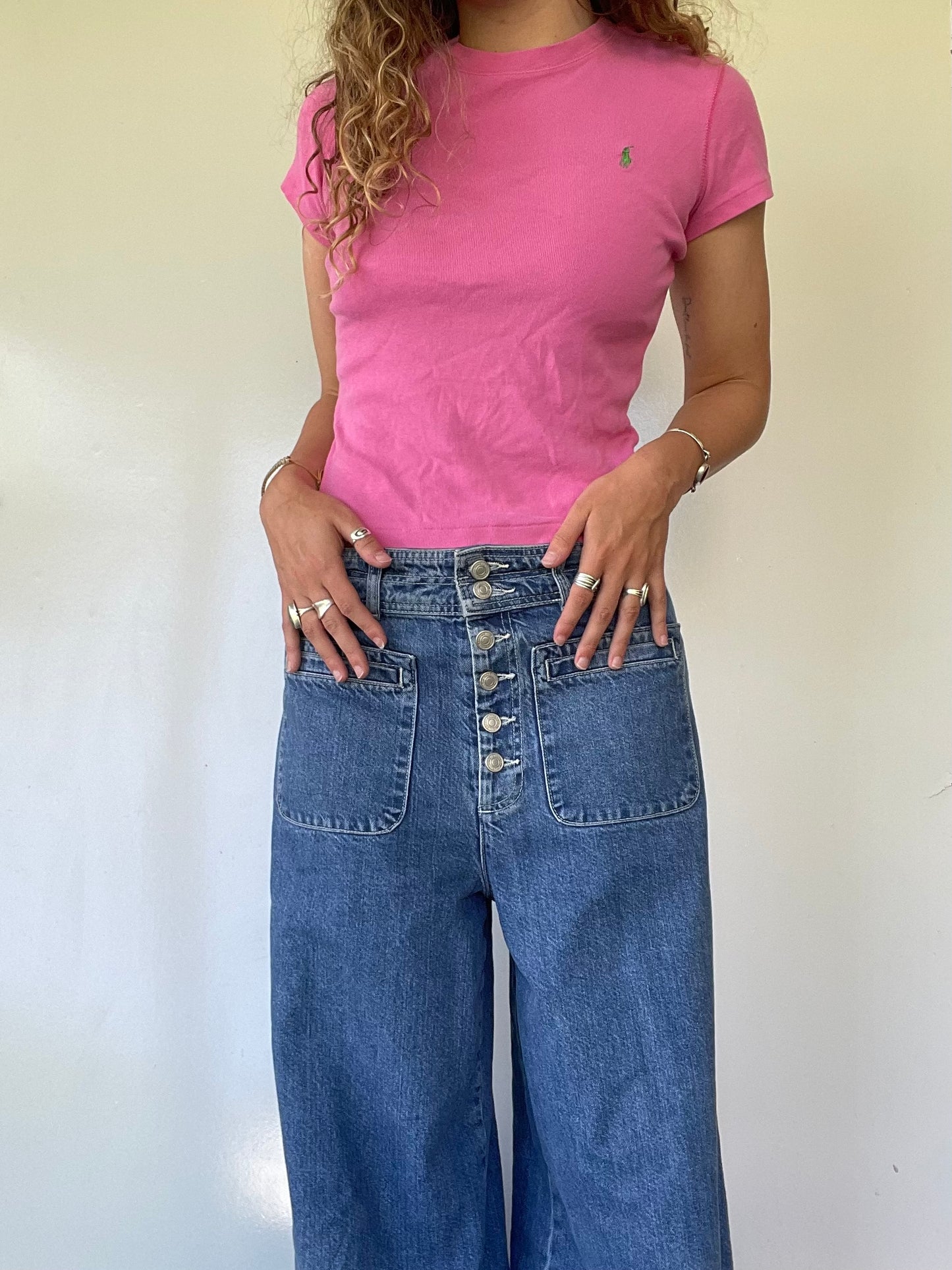 90s Ralph Lauren Pink Baby Tee