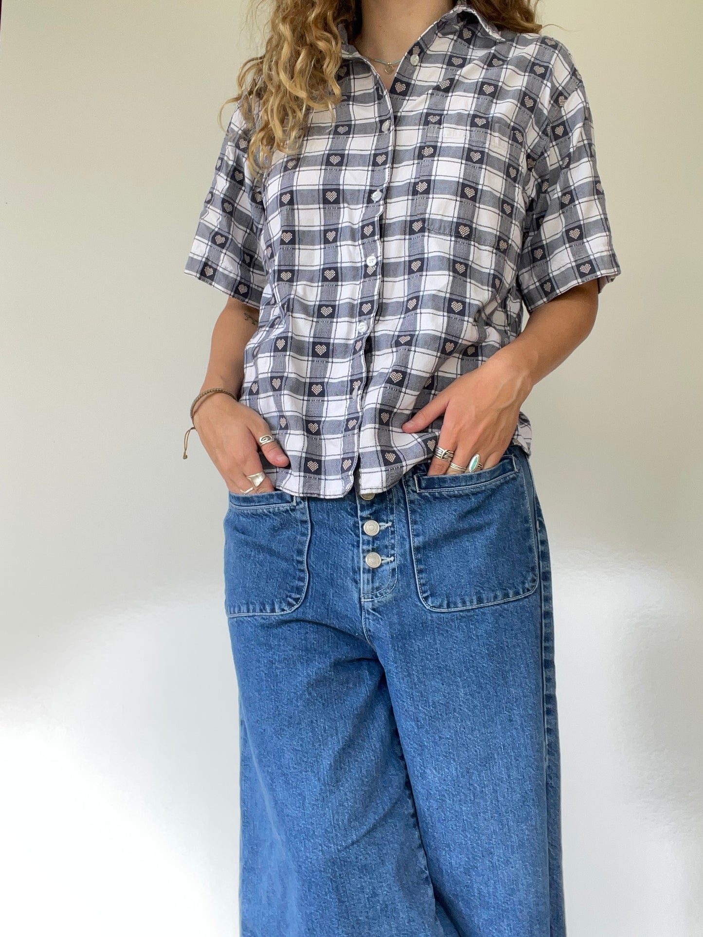 Vintage Patterned Button Up