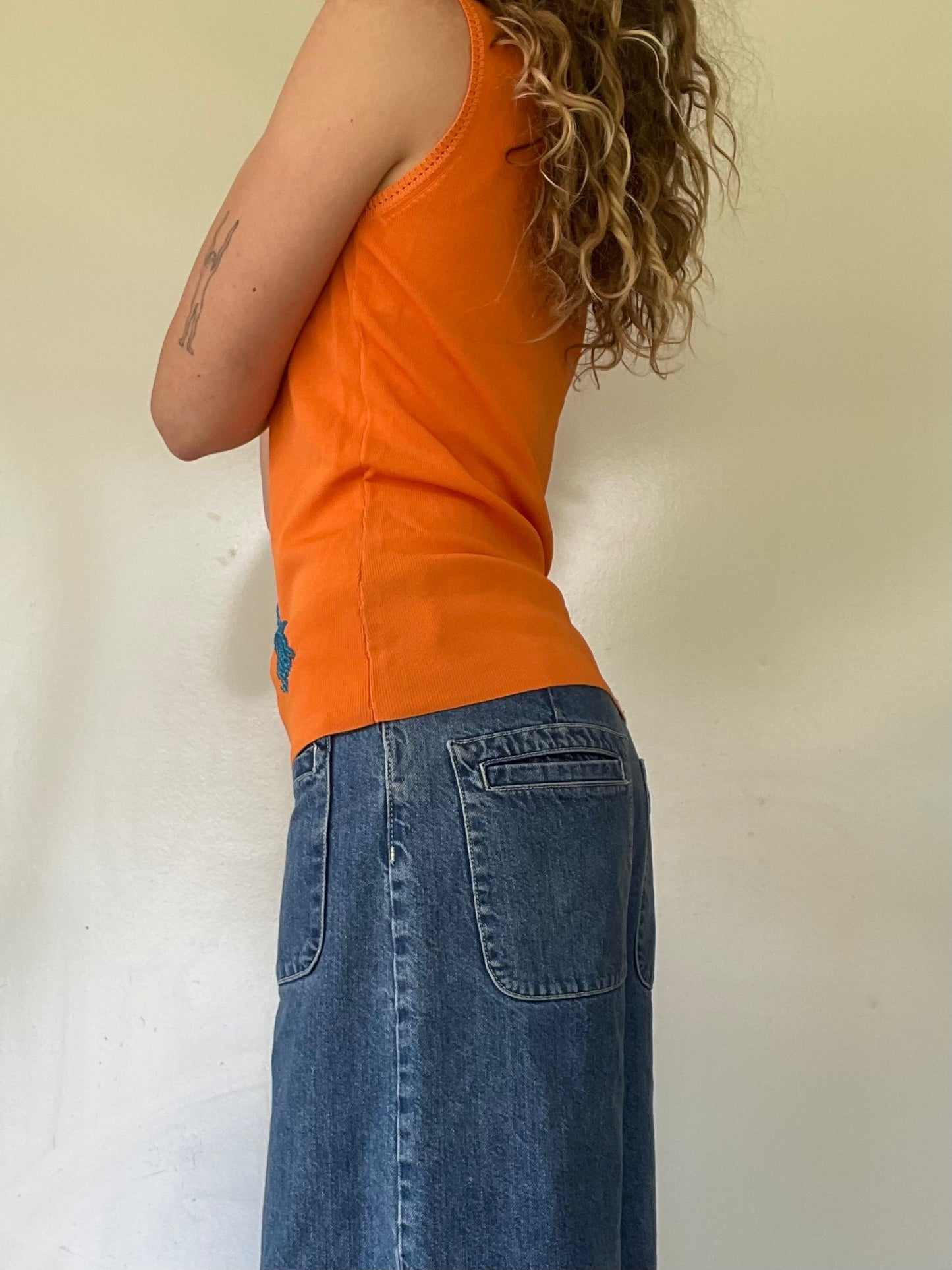 90s Beaded Flip Flop Top