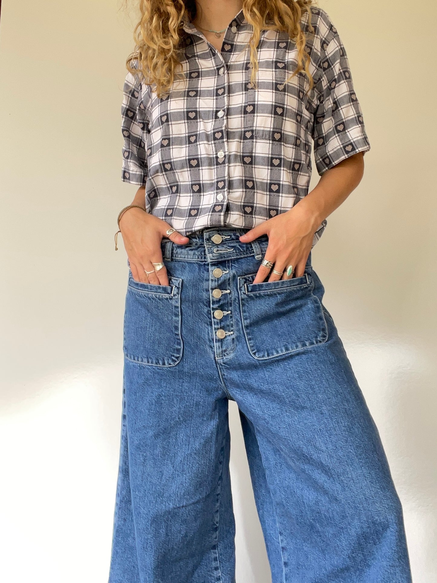 Vintage Patterned Button Up