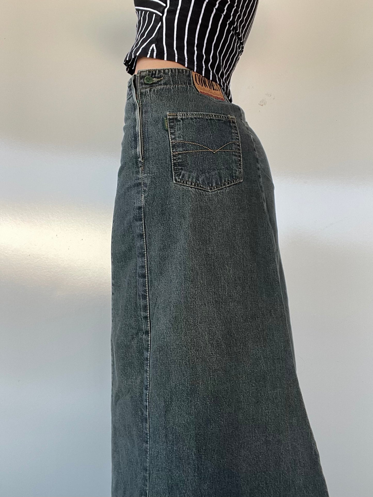80s Vintage Cowden Denim Skirt