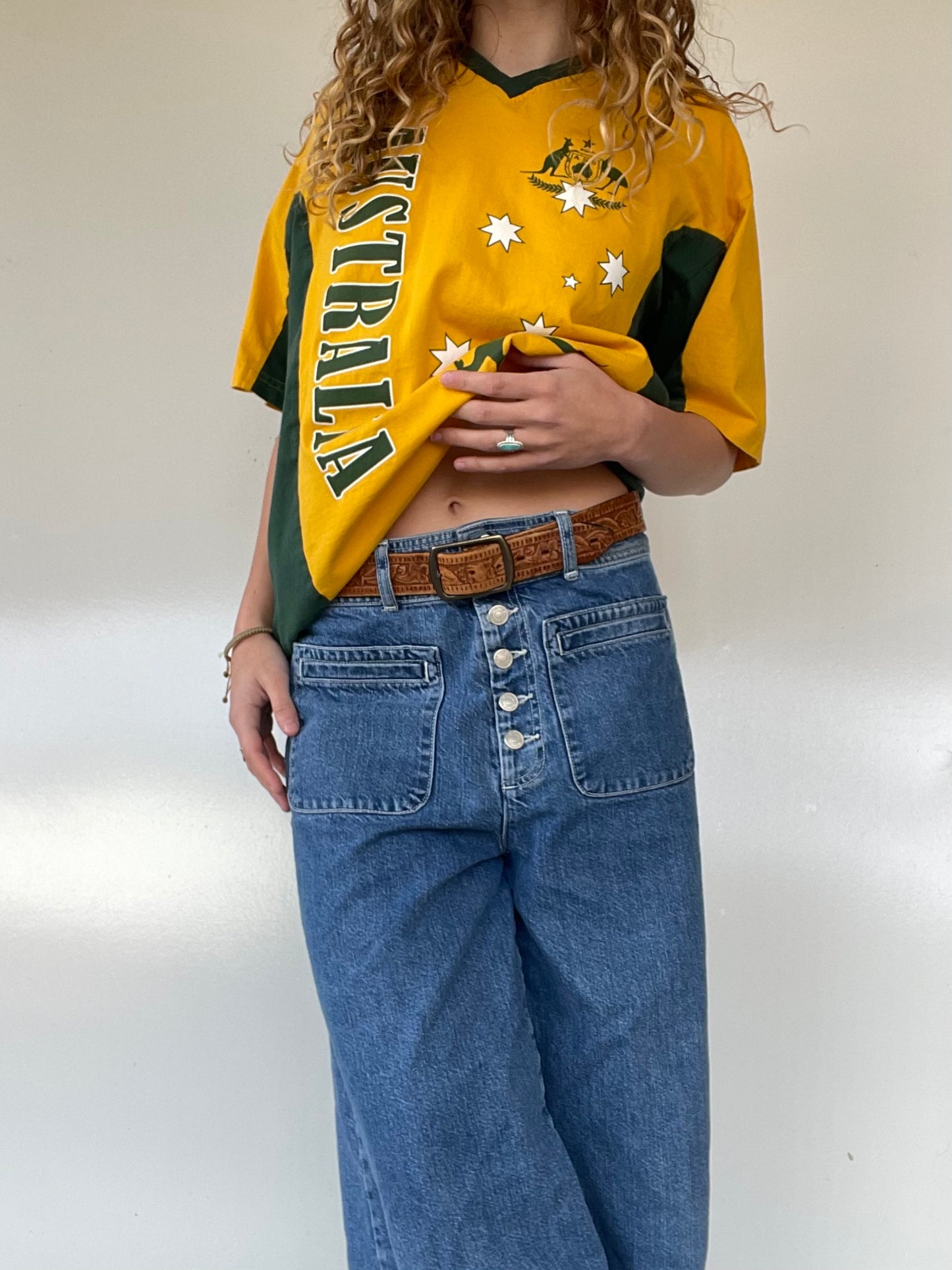 Vintage Australia National Soccer Team Jersey Tee