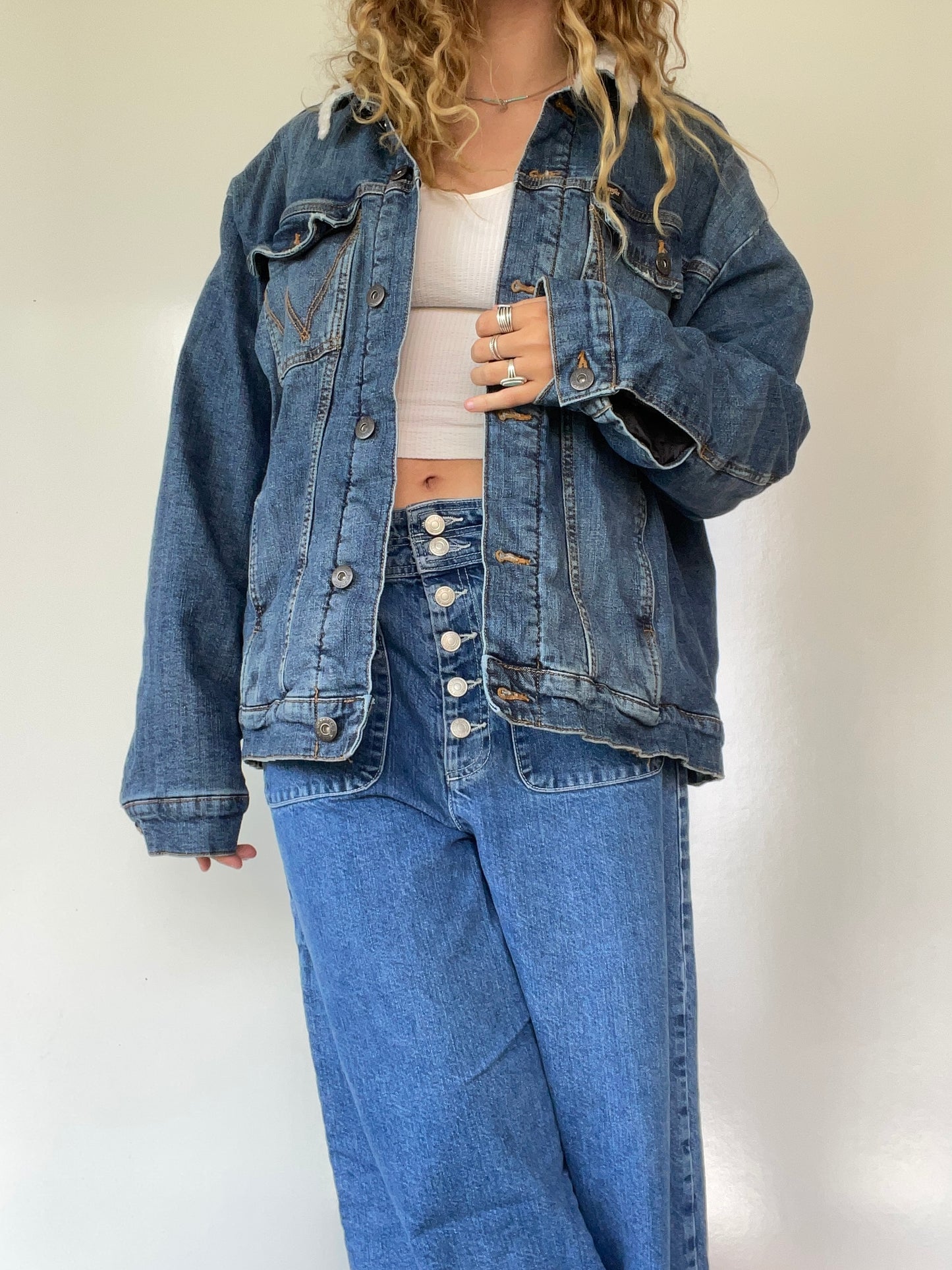 Wrangler Sherpa Lined Jean Jacket
