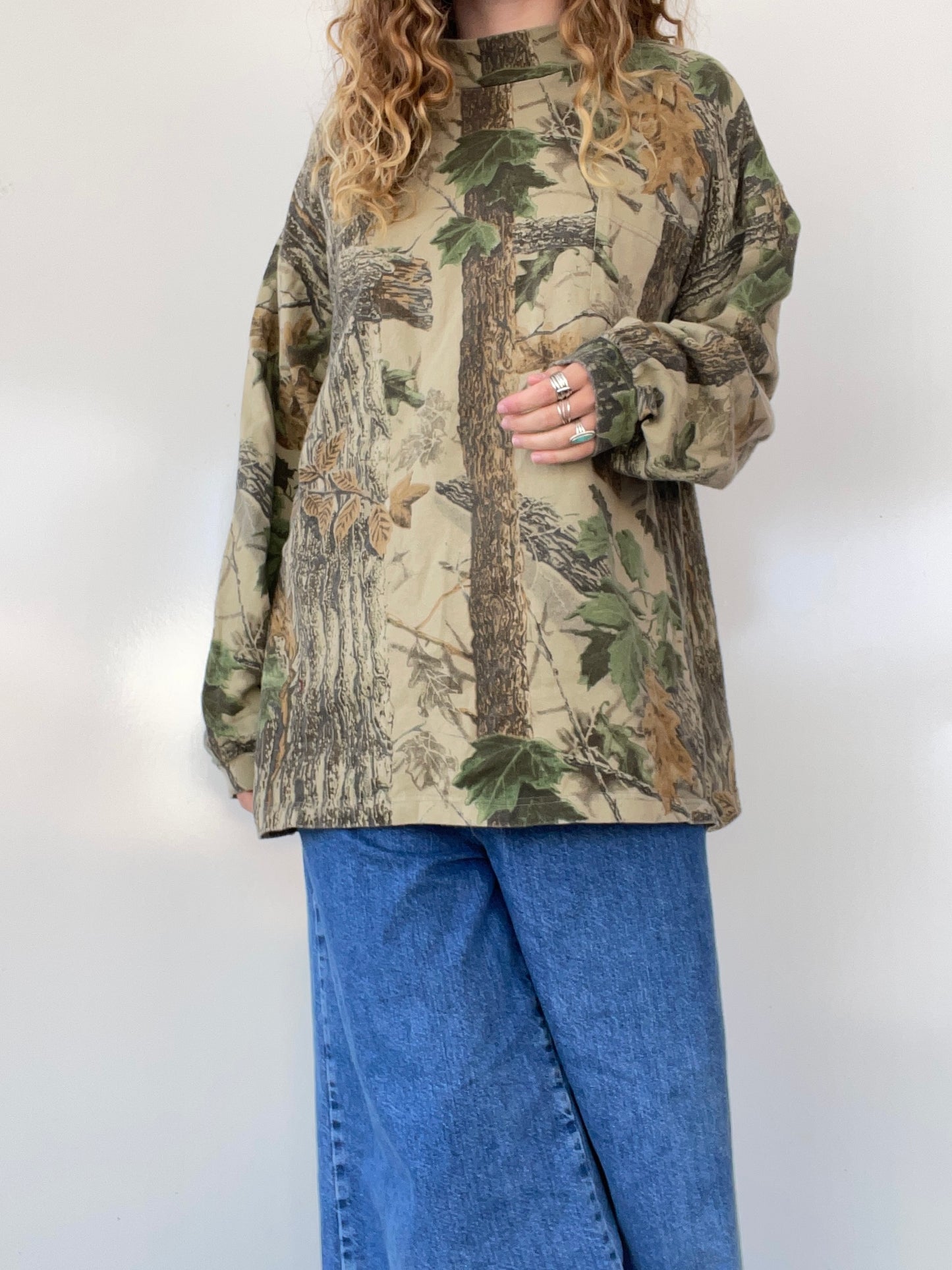 90s Jerzees x RealTree Camo Long-sleeve