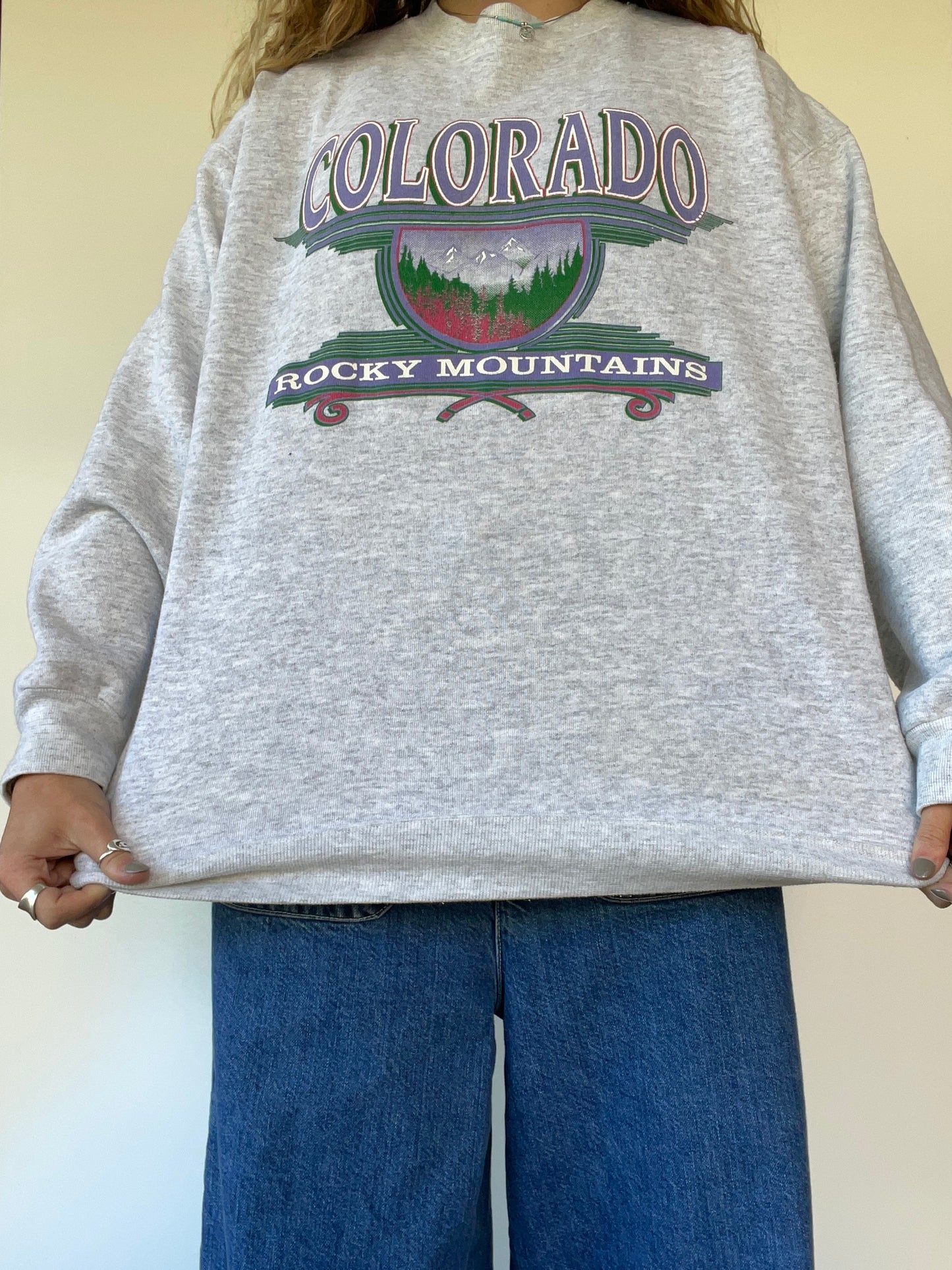 90s Colorado Grey Crewneck