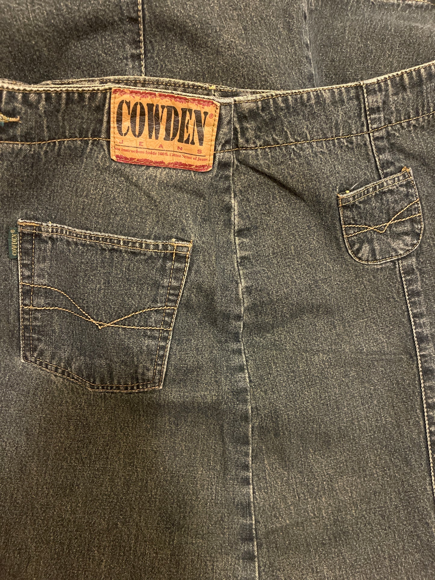 80s Vintage Cowden Denim Skirt