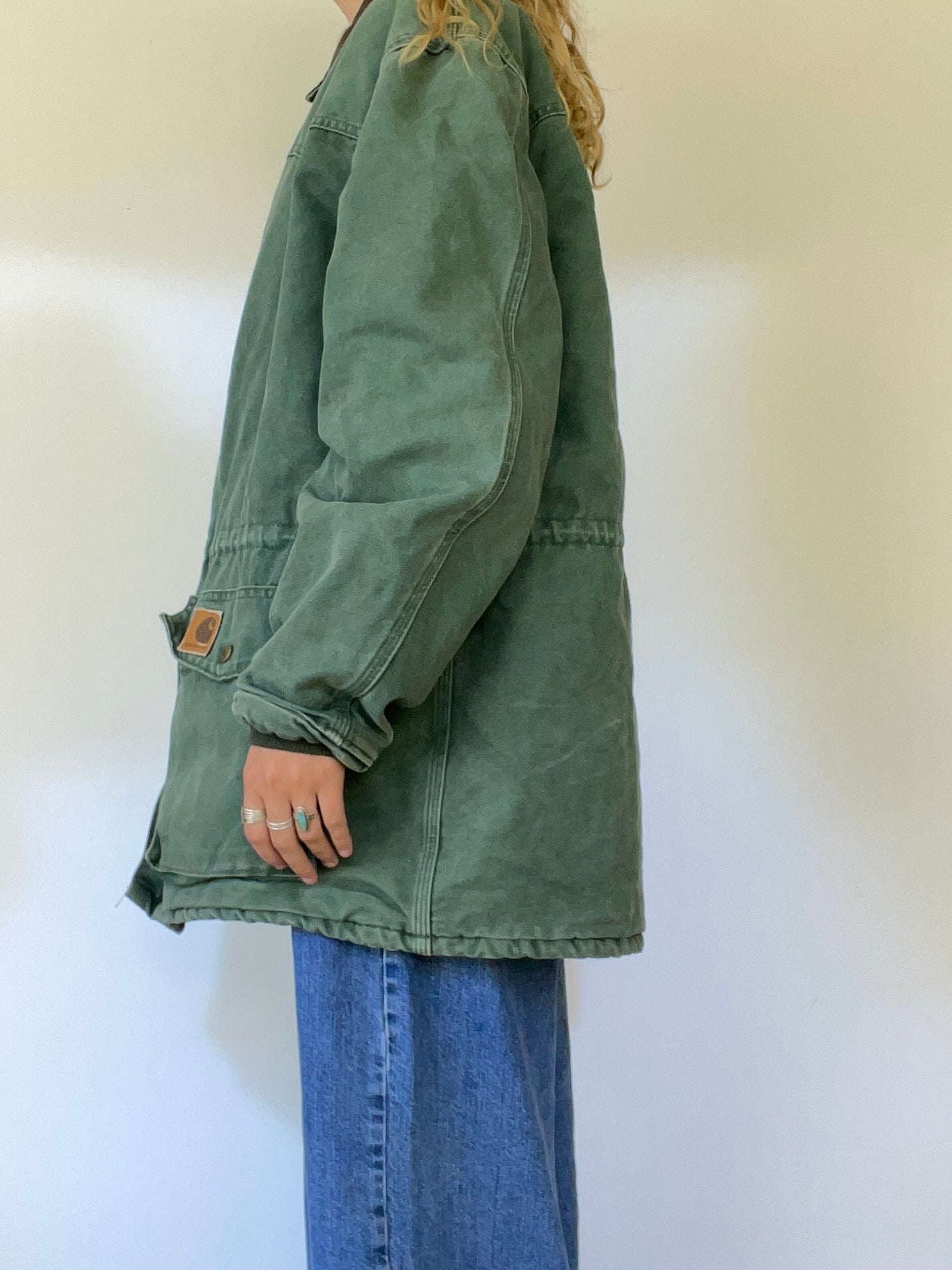 90s Carhartt Quilt Lined Hunter Green Canvas Jacket