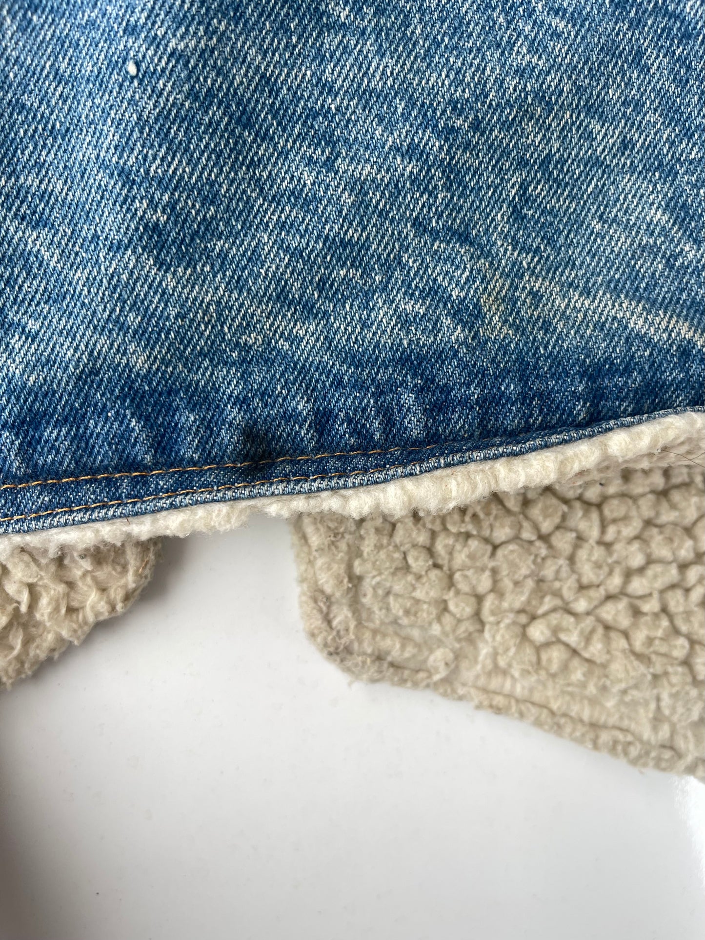 70s Vintage Levi’s Sherpa Lined Denim Vest
