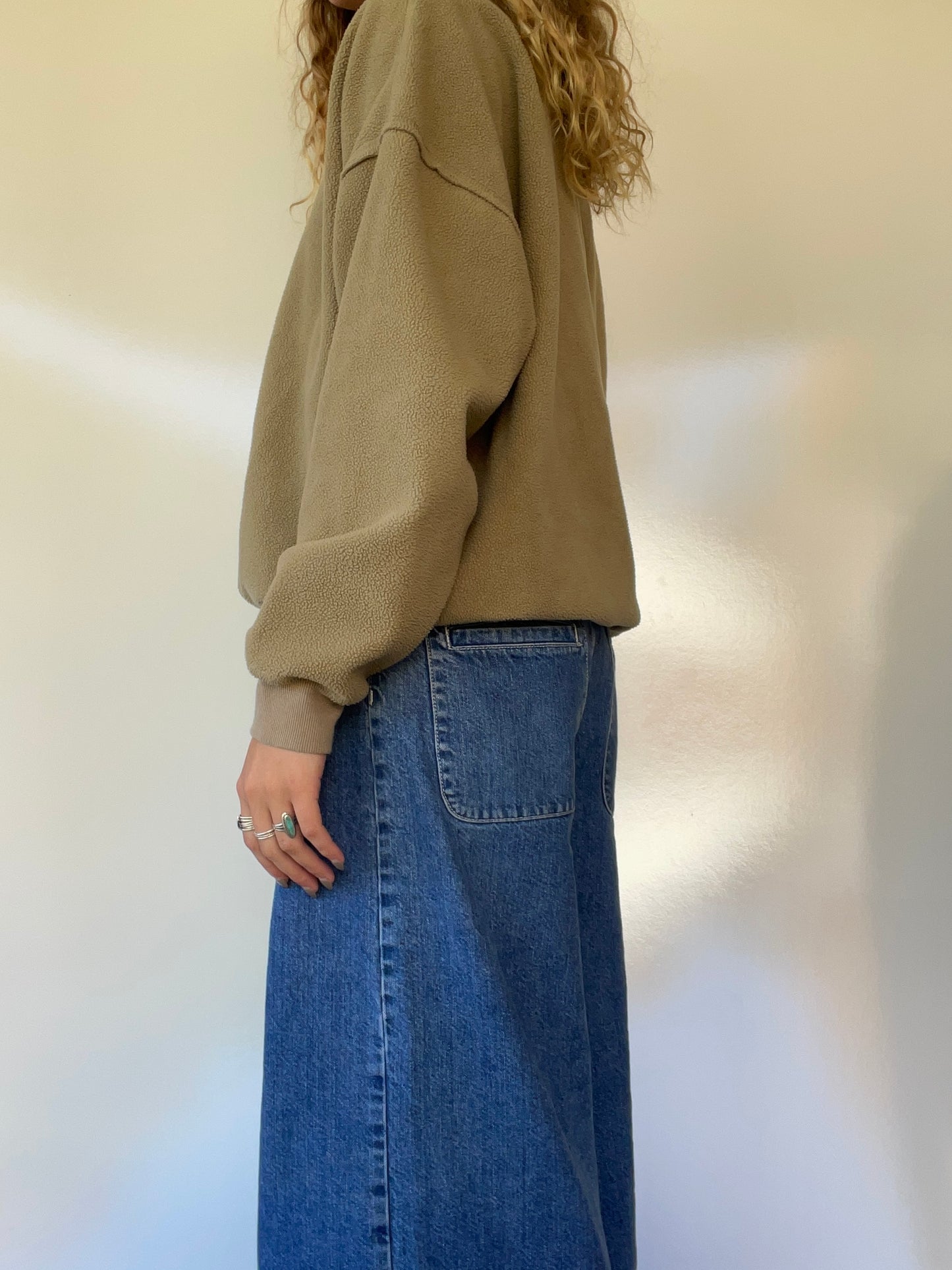 World Market Olive Green Pullover