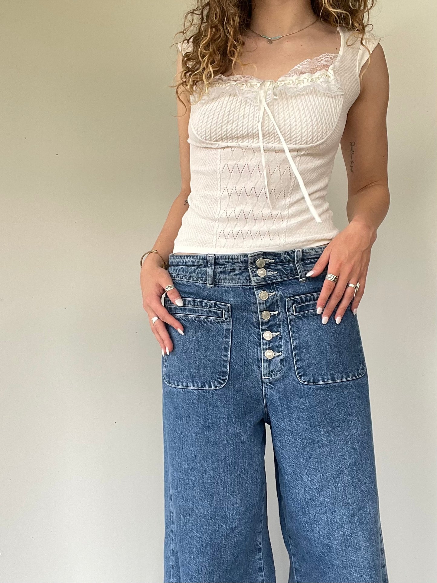 Vintage White Lace Top