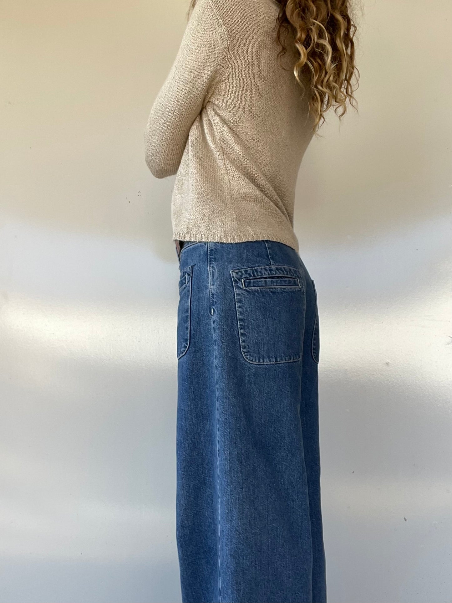 Cream Knit Tie-Front Cardigan