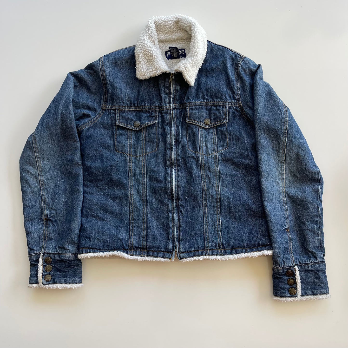 Vintage Sherpa Jean Jacket
