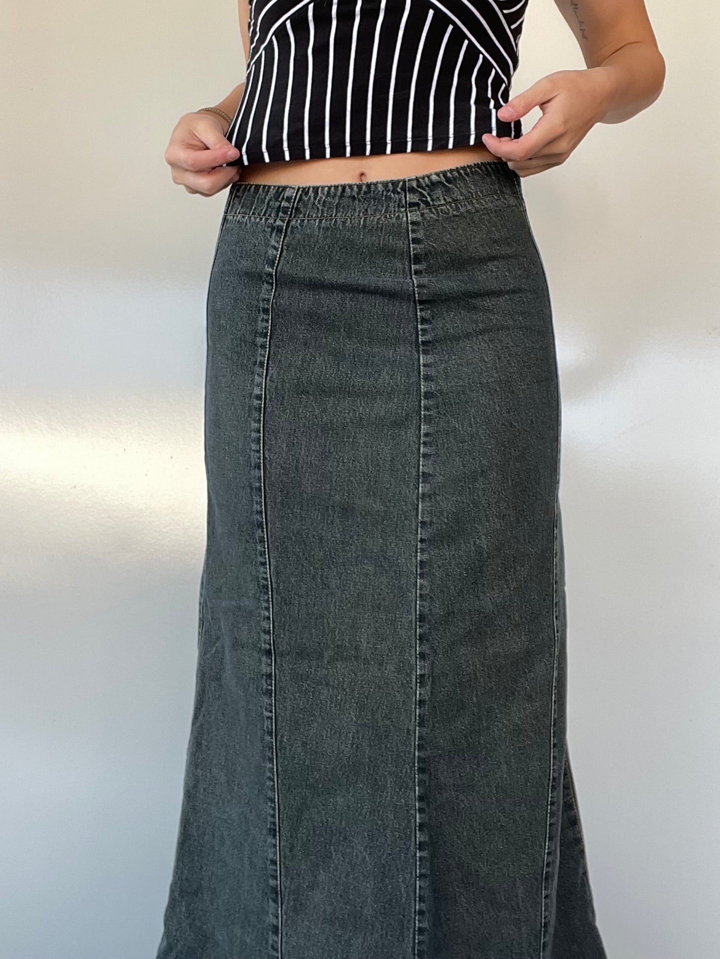 80s Vintage Cowden Denim Skirt