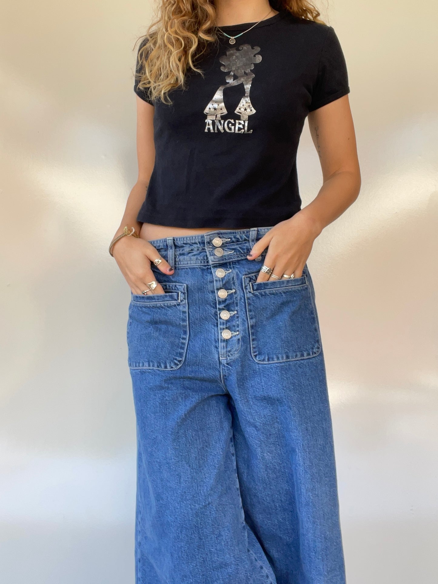 00s “Angel” Graphic Baby Tee