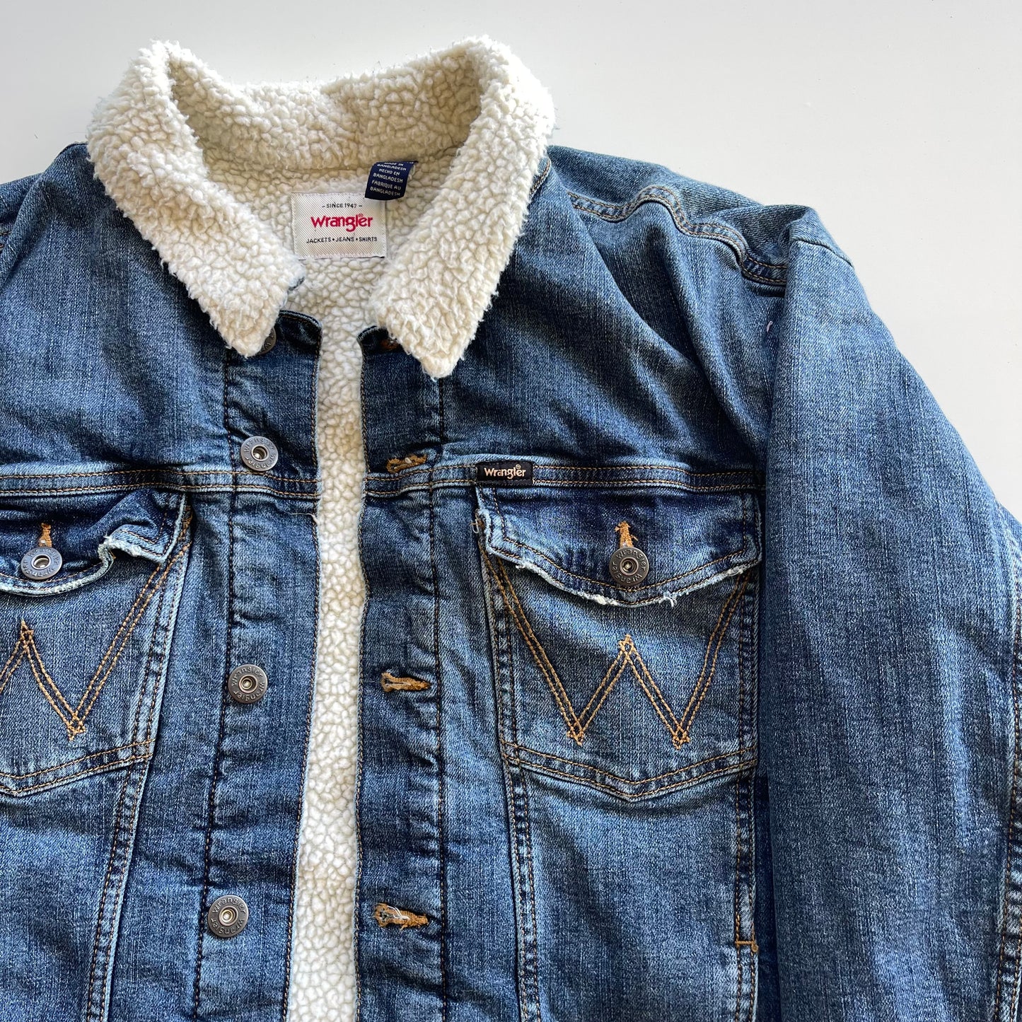 Wrangler Sherpa Lined Jean Jacket
