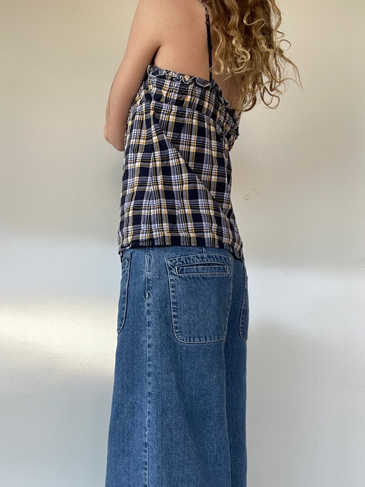 GAP Plaid Camisole Tank Top