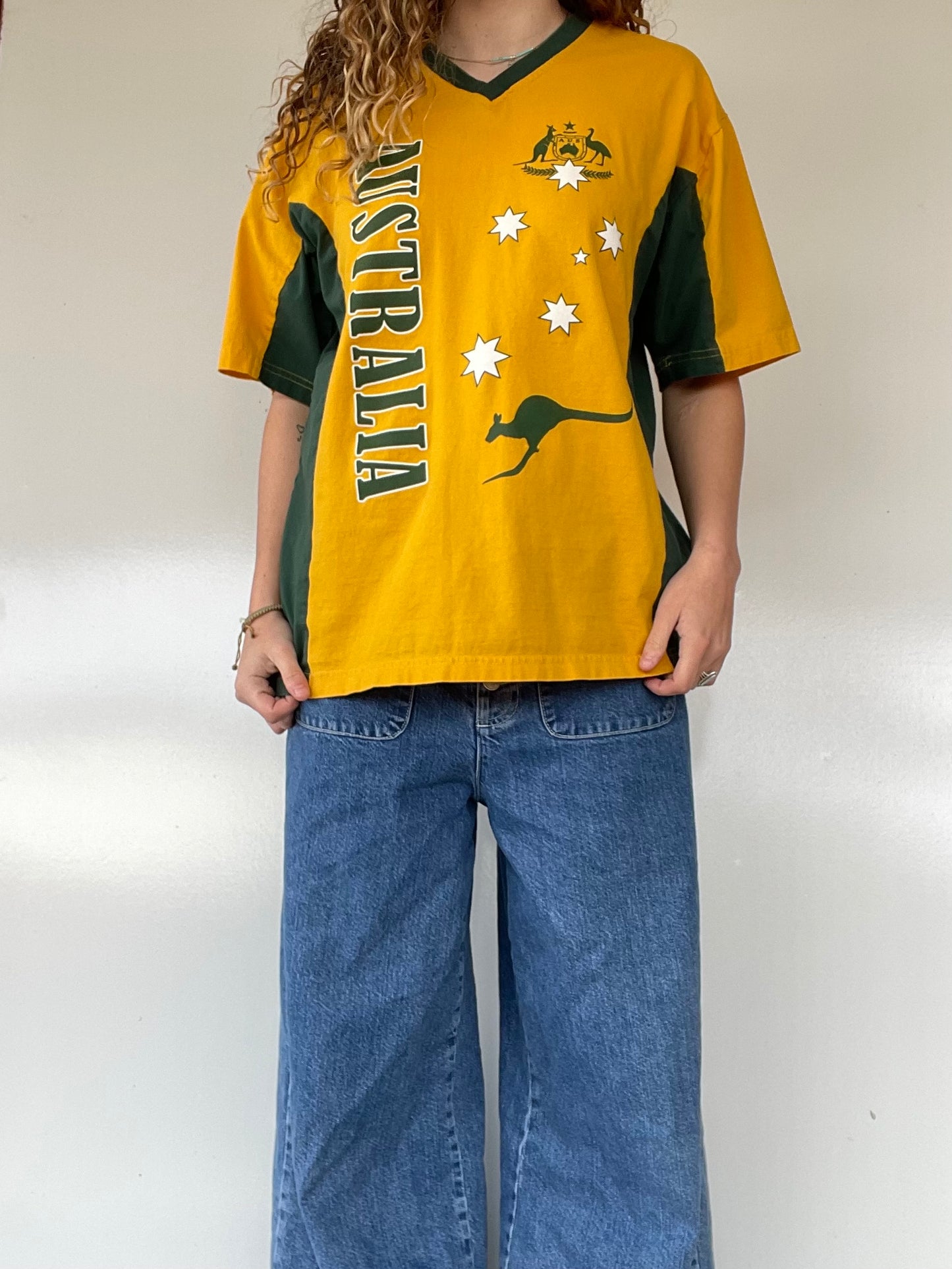 Vintage Australia National Soccer Team Jersey Tee