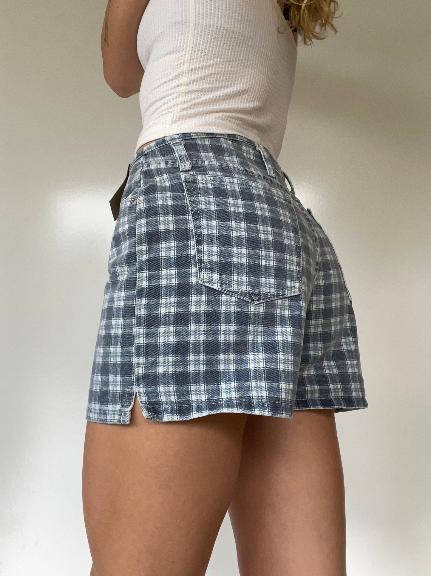 Vintage 7Steel Checkered Shorts