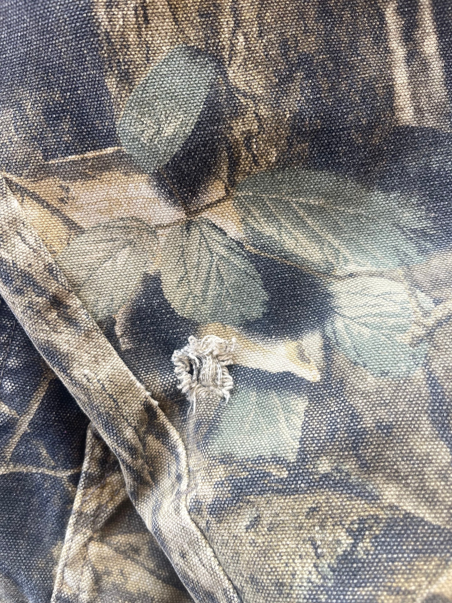 Columbia Camo Canvas Jacket Sherpa Lined