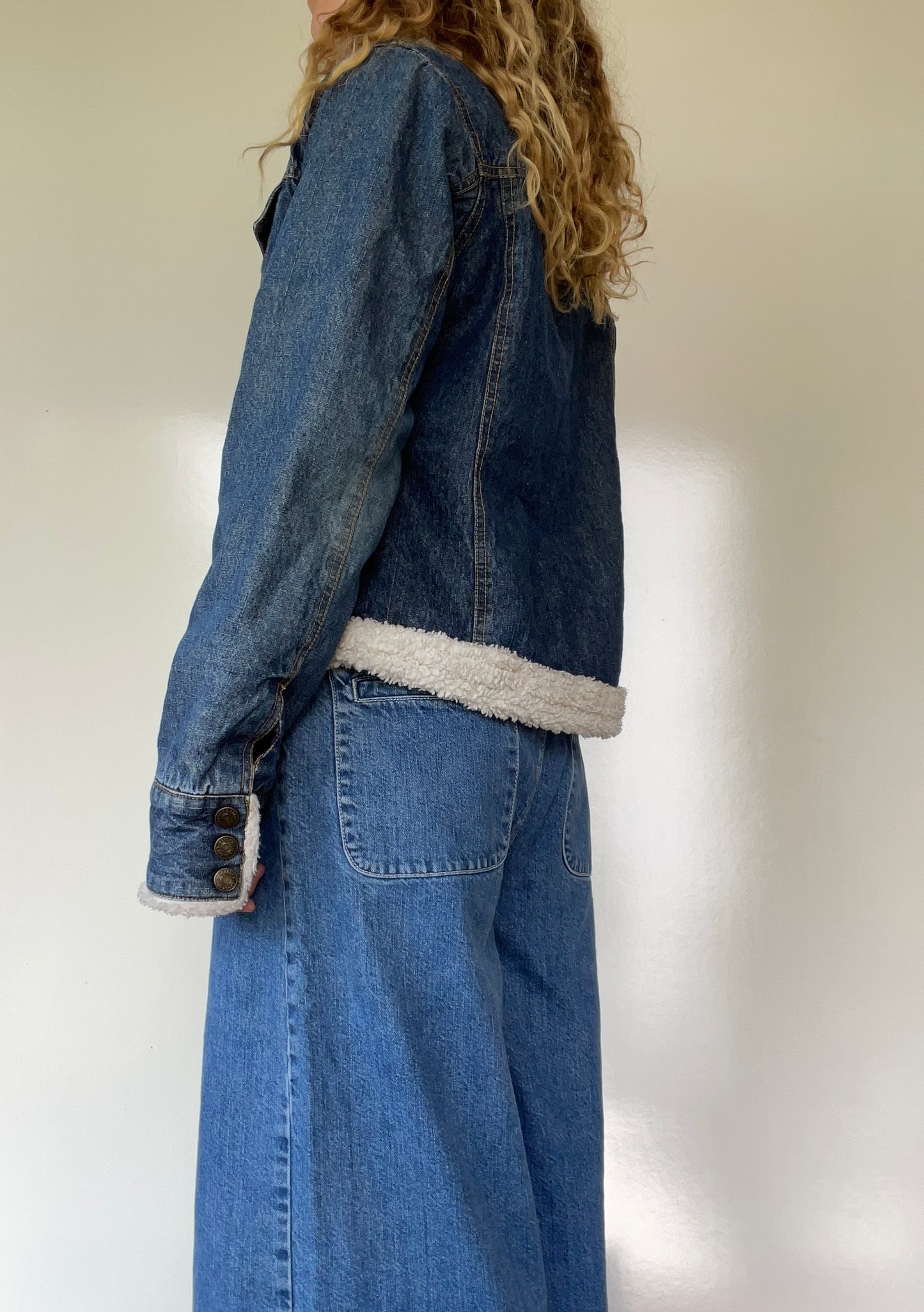 Vintage Sherpa Jean Jacket