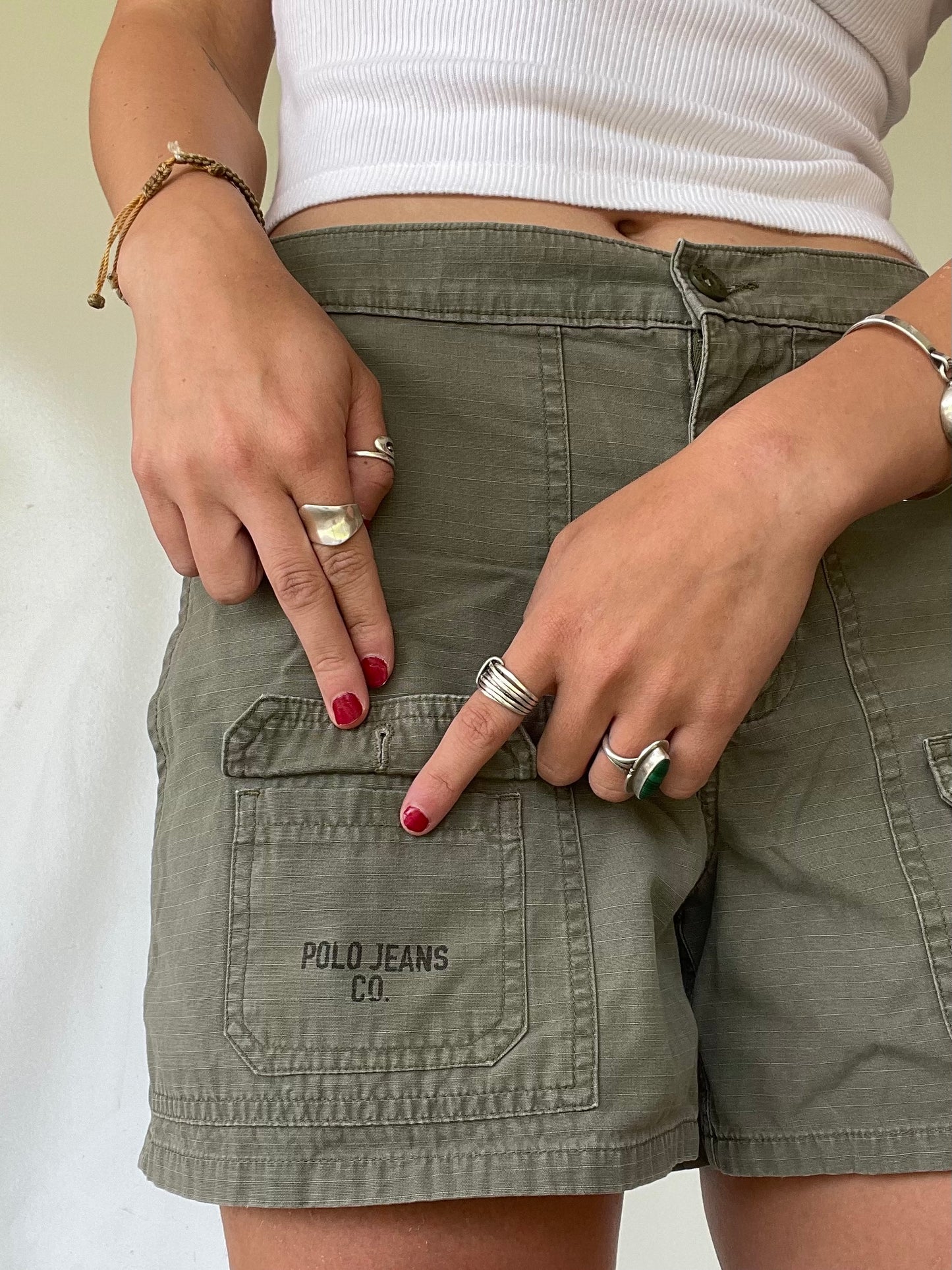 90s Olive Green Polo Ralph Lauren Cargo Shorts