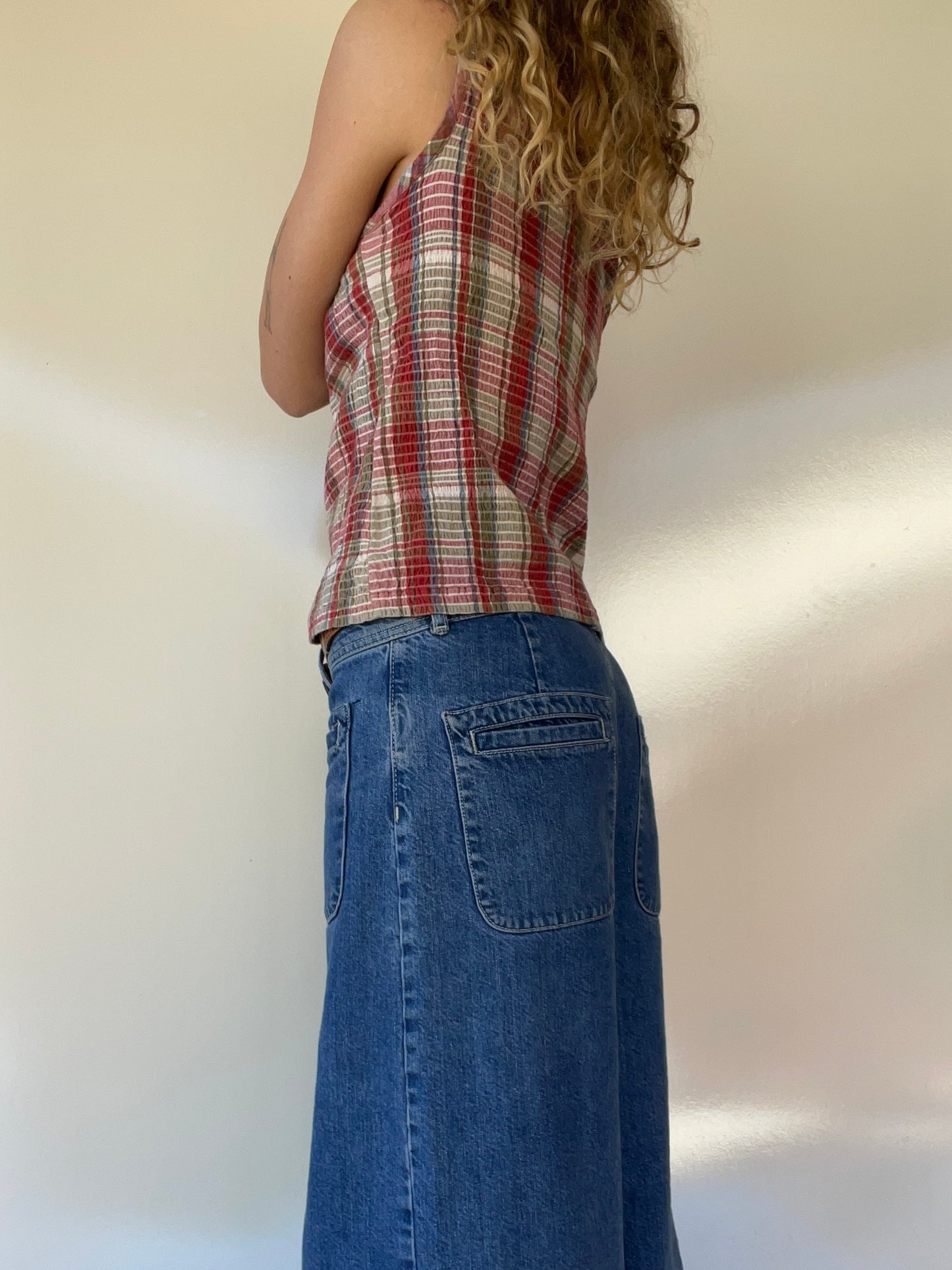 Vintage Plaid Tank Top